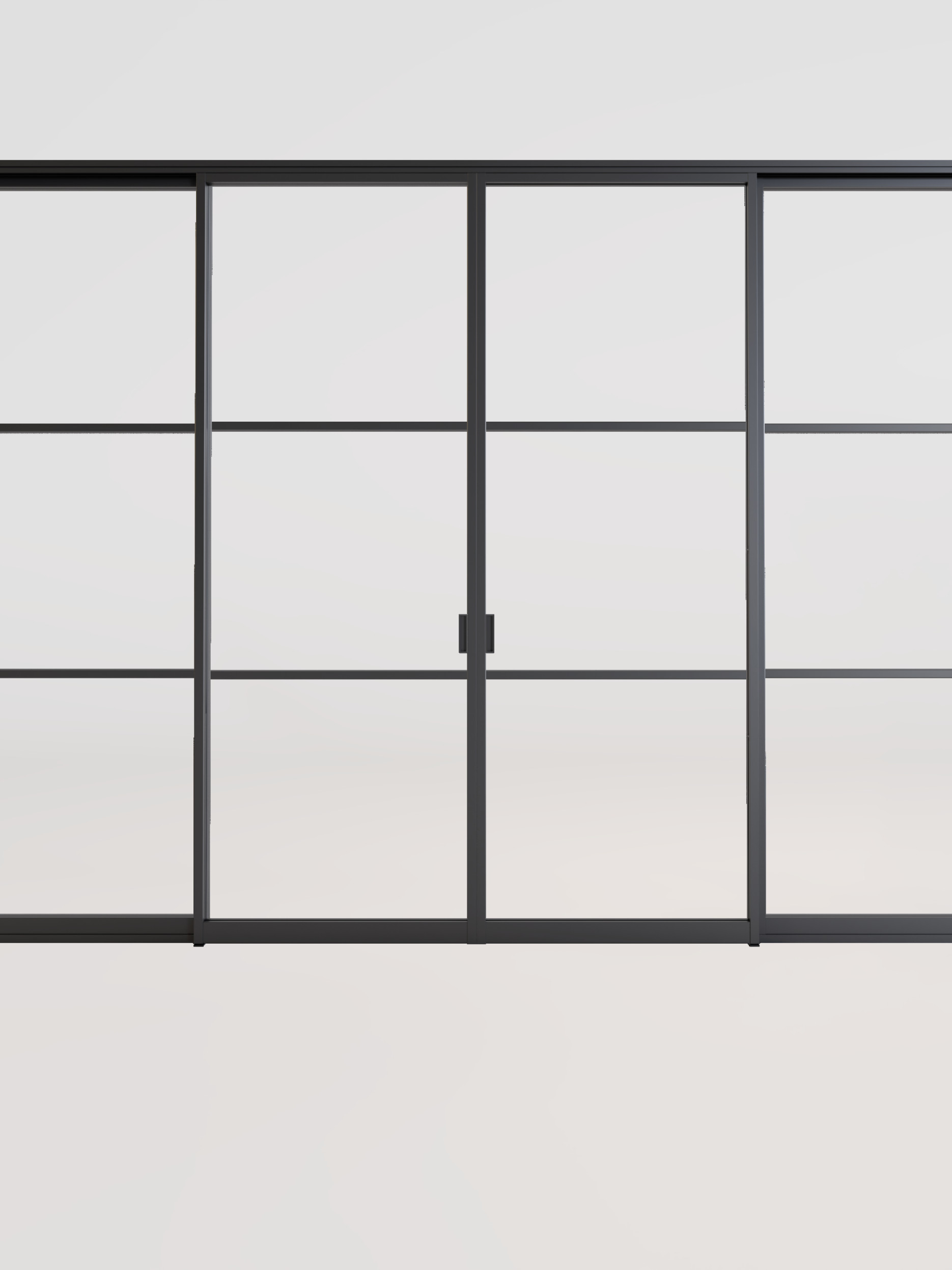 Stalen wand dubbele schuifdeur wand GewoonGers