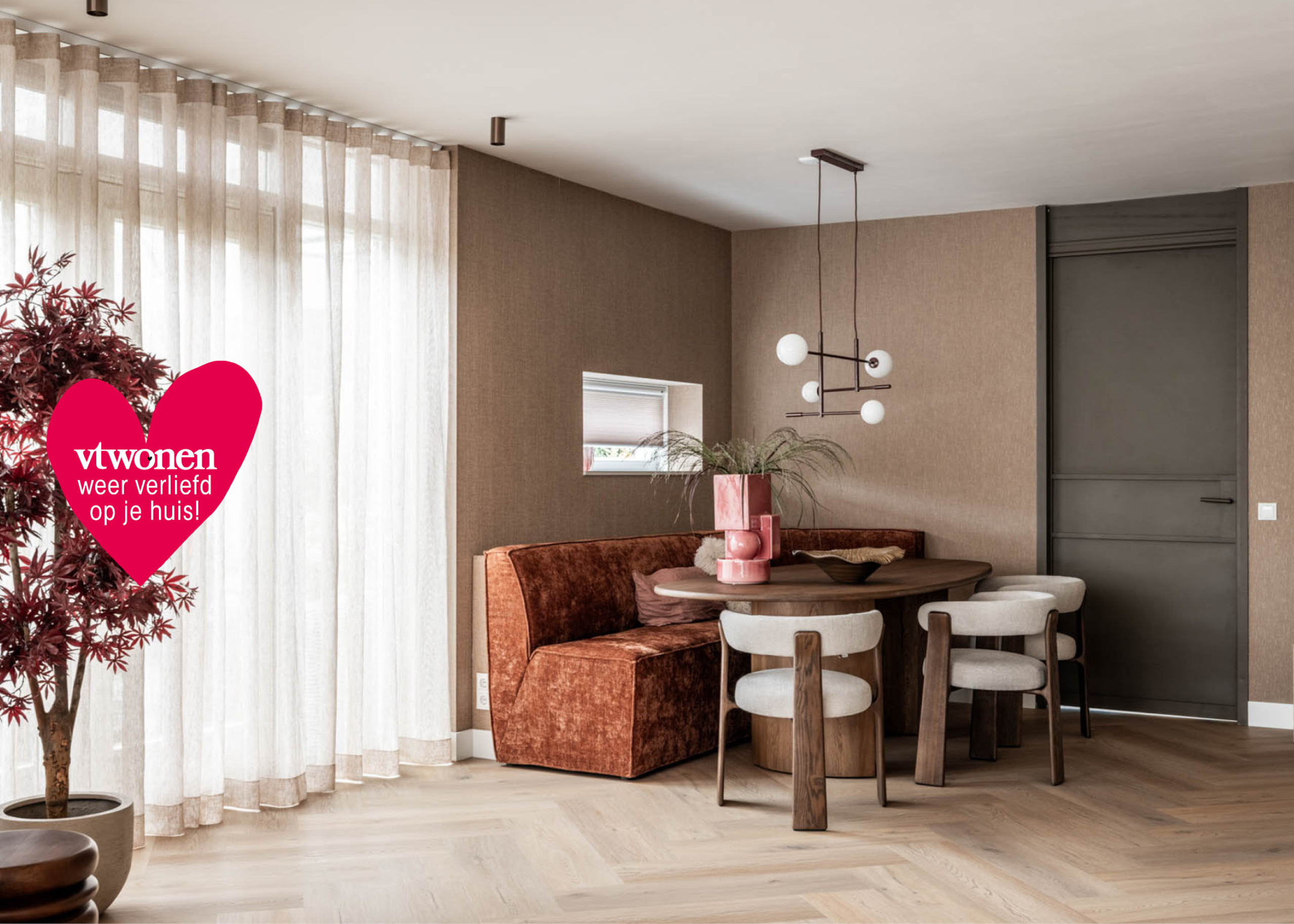 vtwonen interieur met bronzen deur van GewoonGers