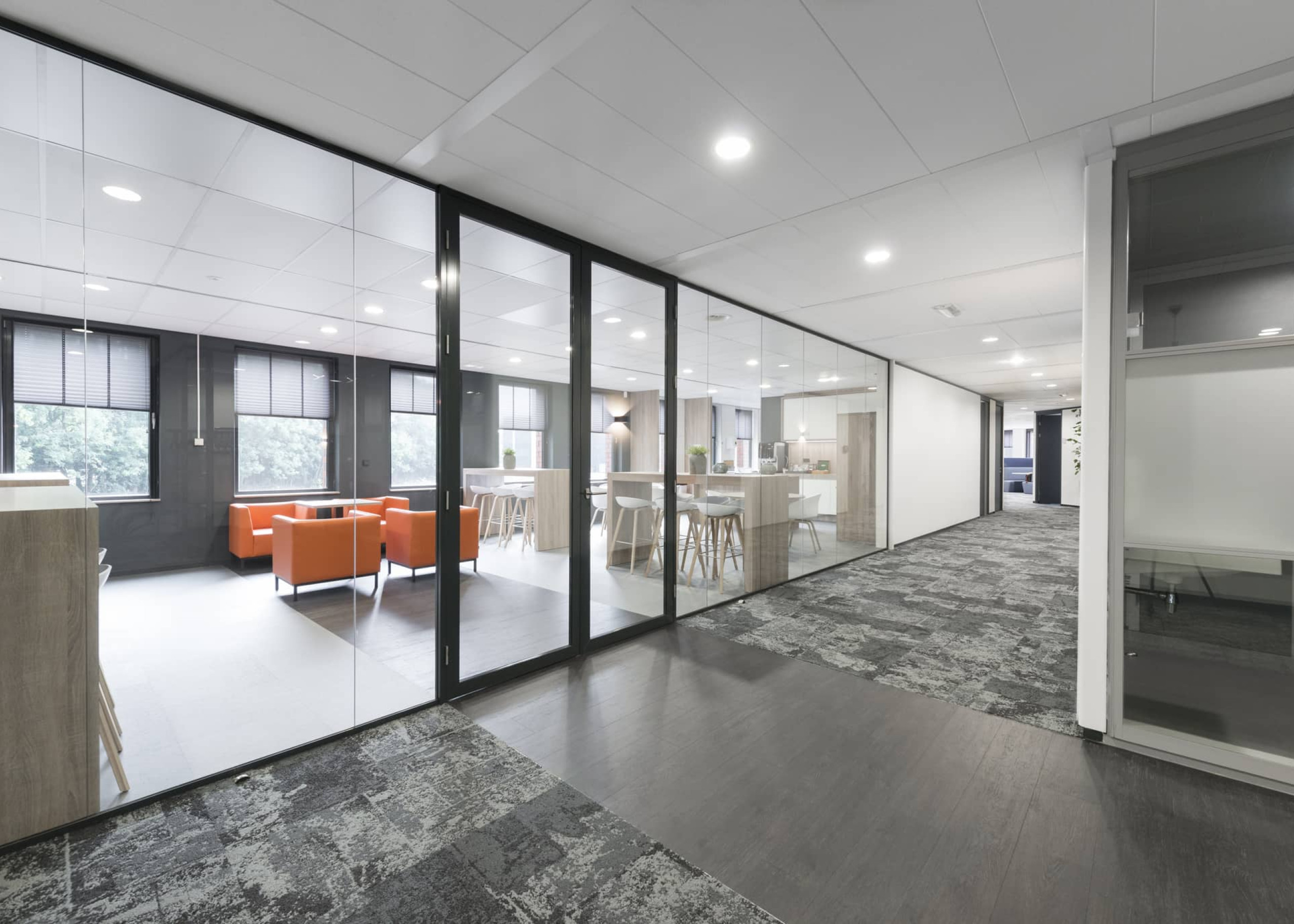 GewoonGers zakelijk kantoorwanden systeemwand glasprofiel