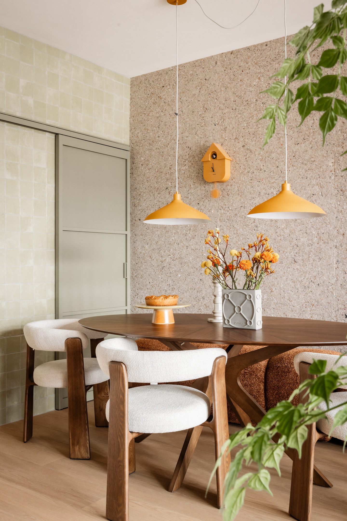 vtwonen en GewoonGers olijfgroene schuifdeur