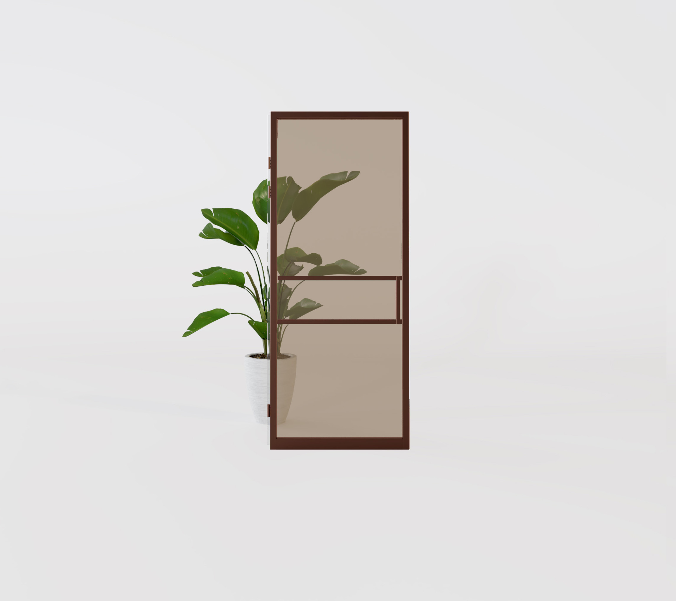 GewoonGers sample sale binnendeur met glas korting gekleurde stalen deur rookglas