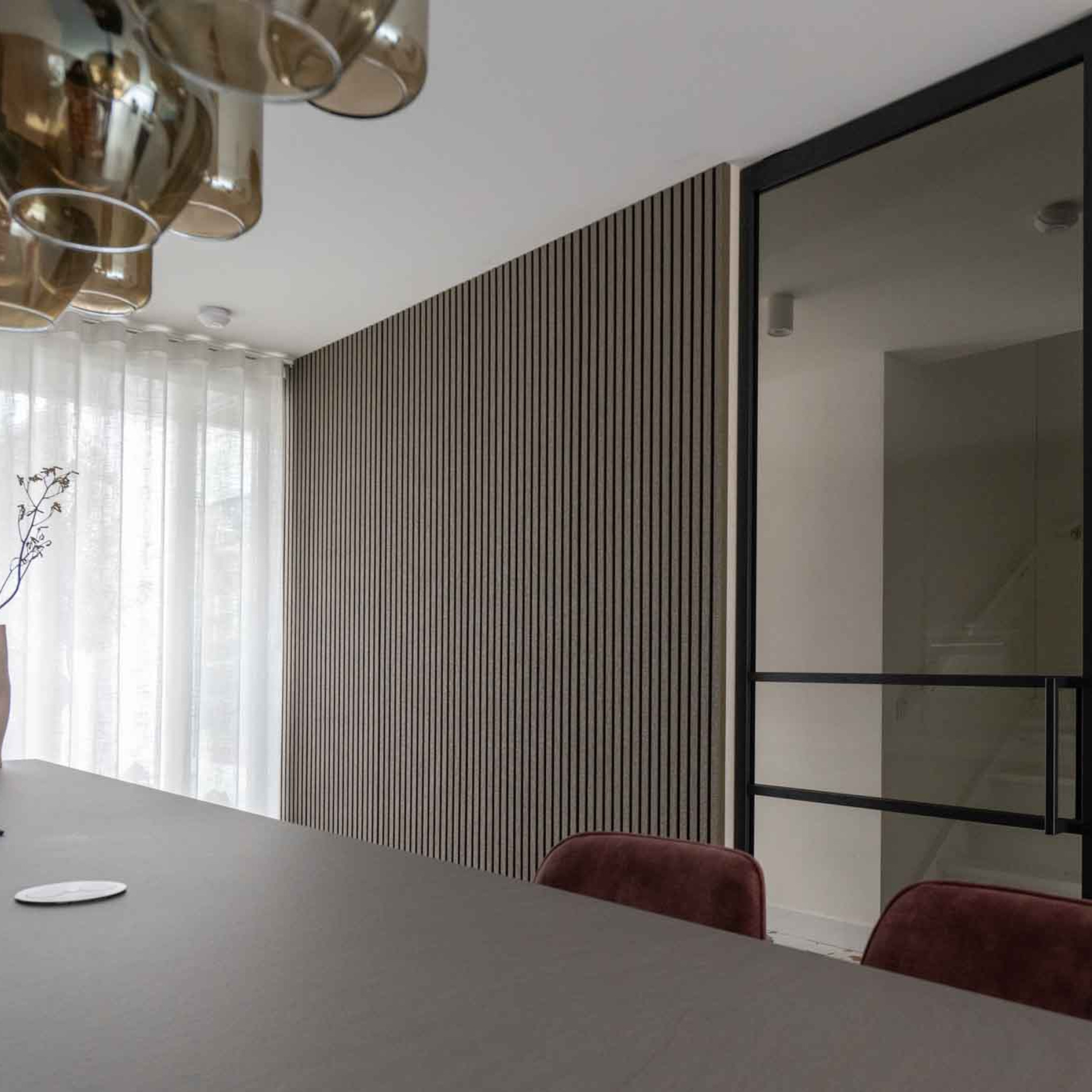 akoestisch wandpaneel brons lattenwand akupanel GewoonGers