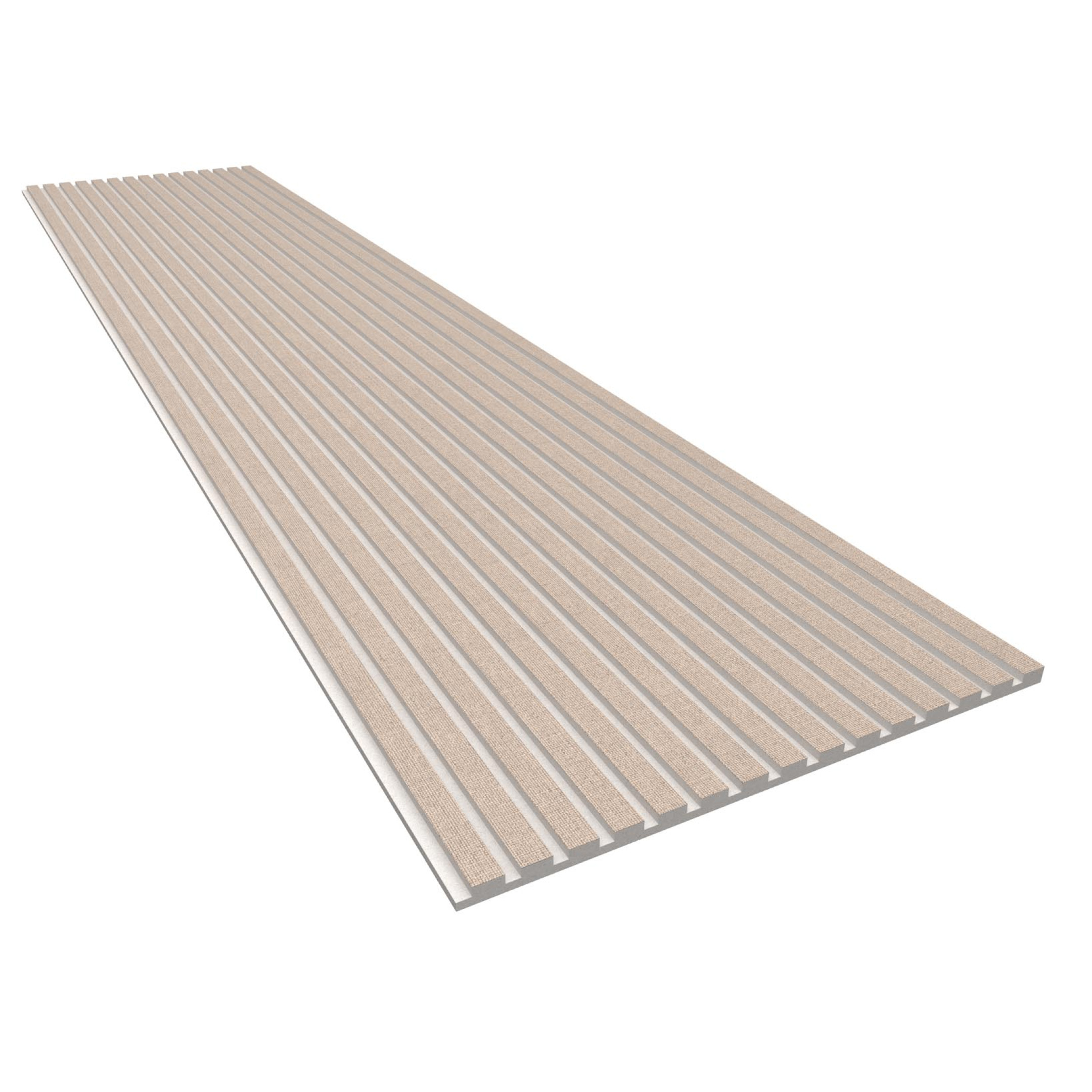 Akoestisch paneel van GewoonGers met beige vilt voor geluiddemping in huis