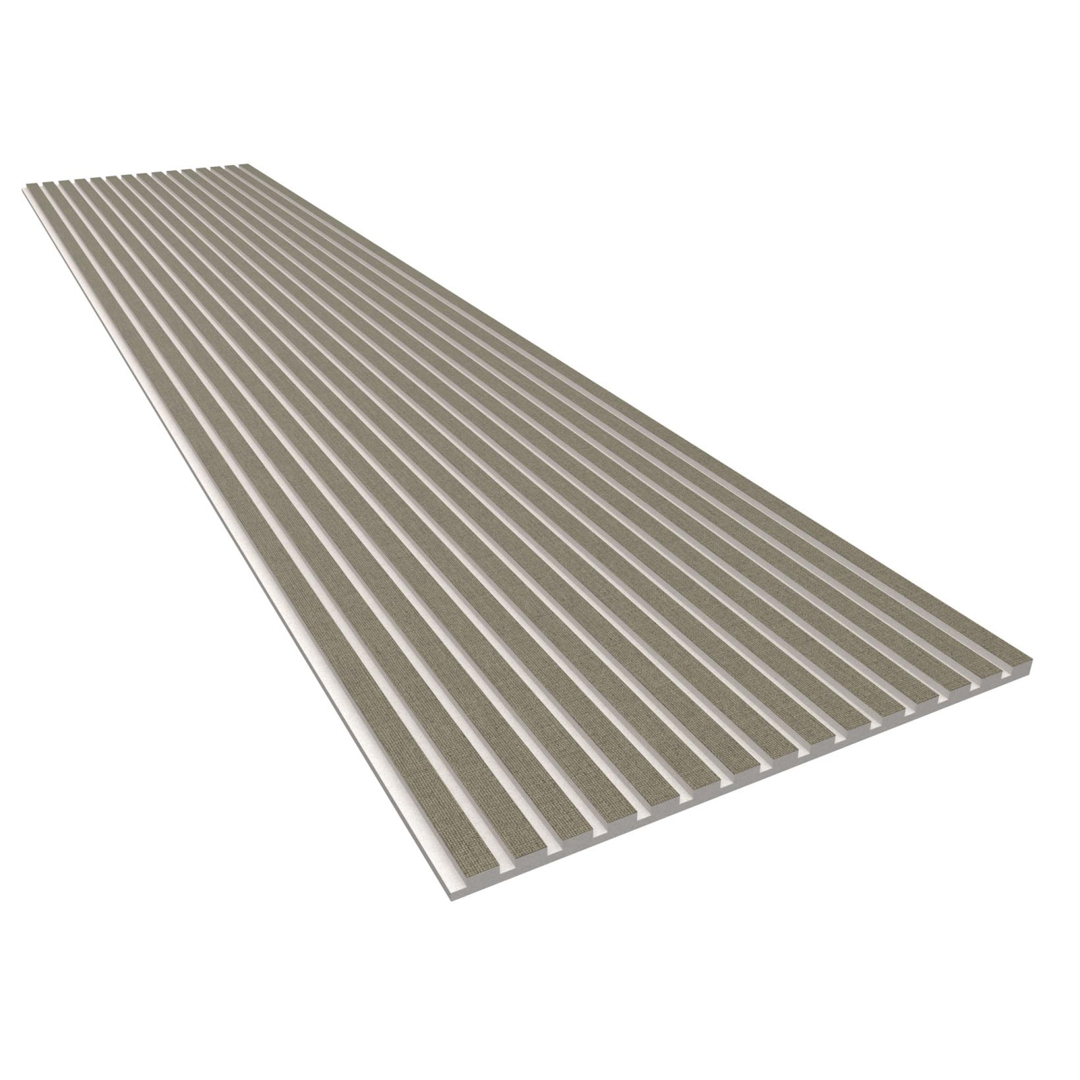 Akoestisch paneel van GewoonGers met beige vilt voor geluiddemping in huis