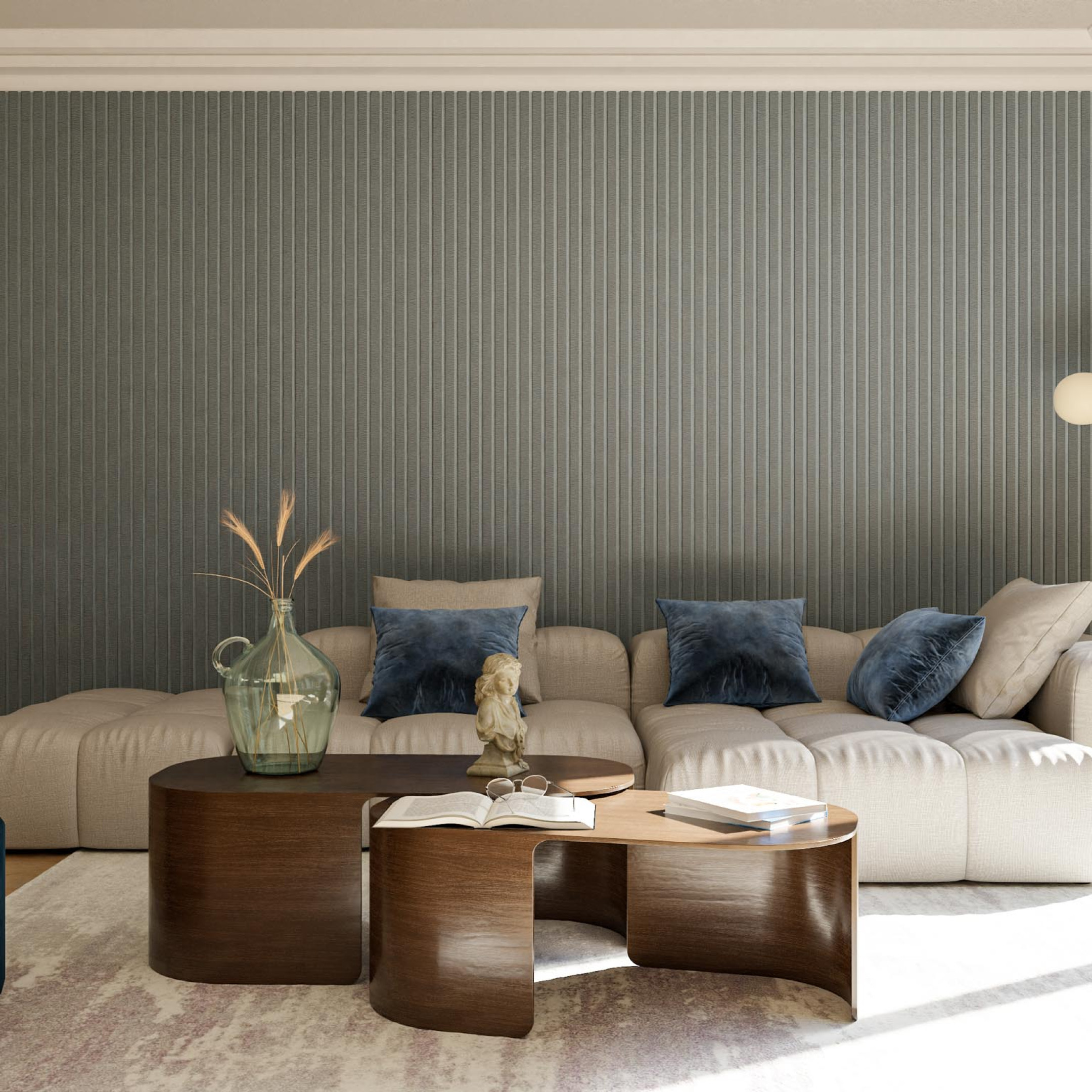 Geluidsabsorberende wandpanelen van GewoonGers lattenwand akupanel