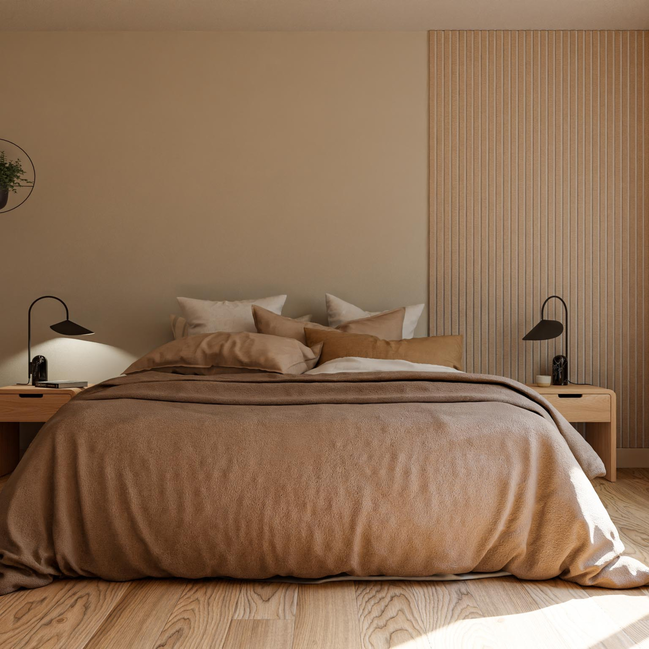 slaapkamer met wandpaneel inrichten Gewoon Gers