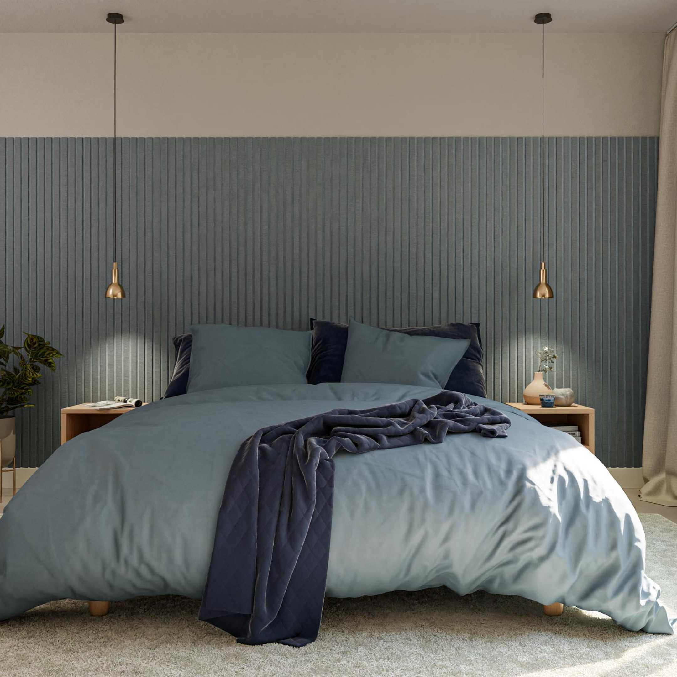 slaapkamer met wandpaneel inrichten Gewoon Gers