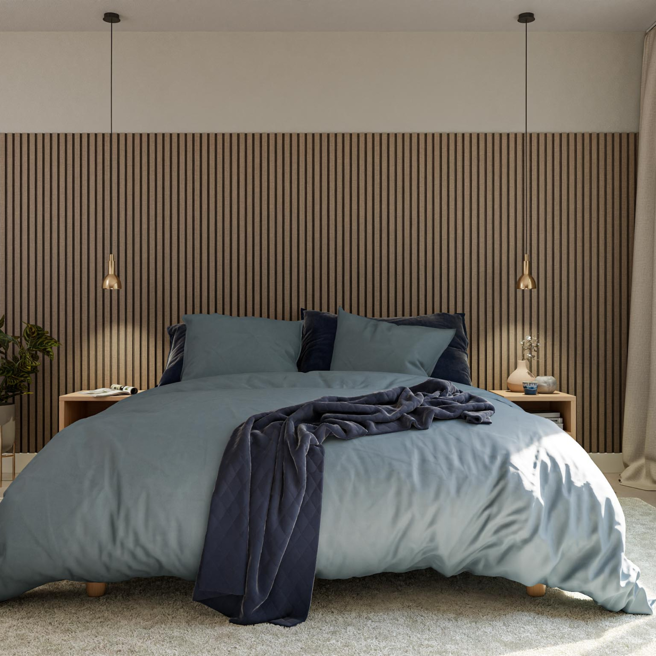 slaapkamer met wandpaneel inrichten Gewoon Gers