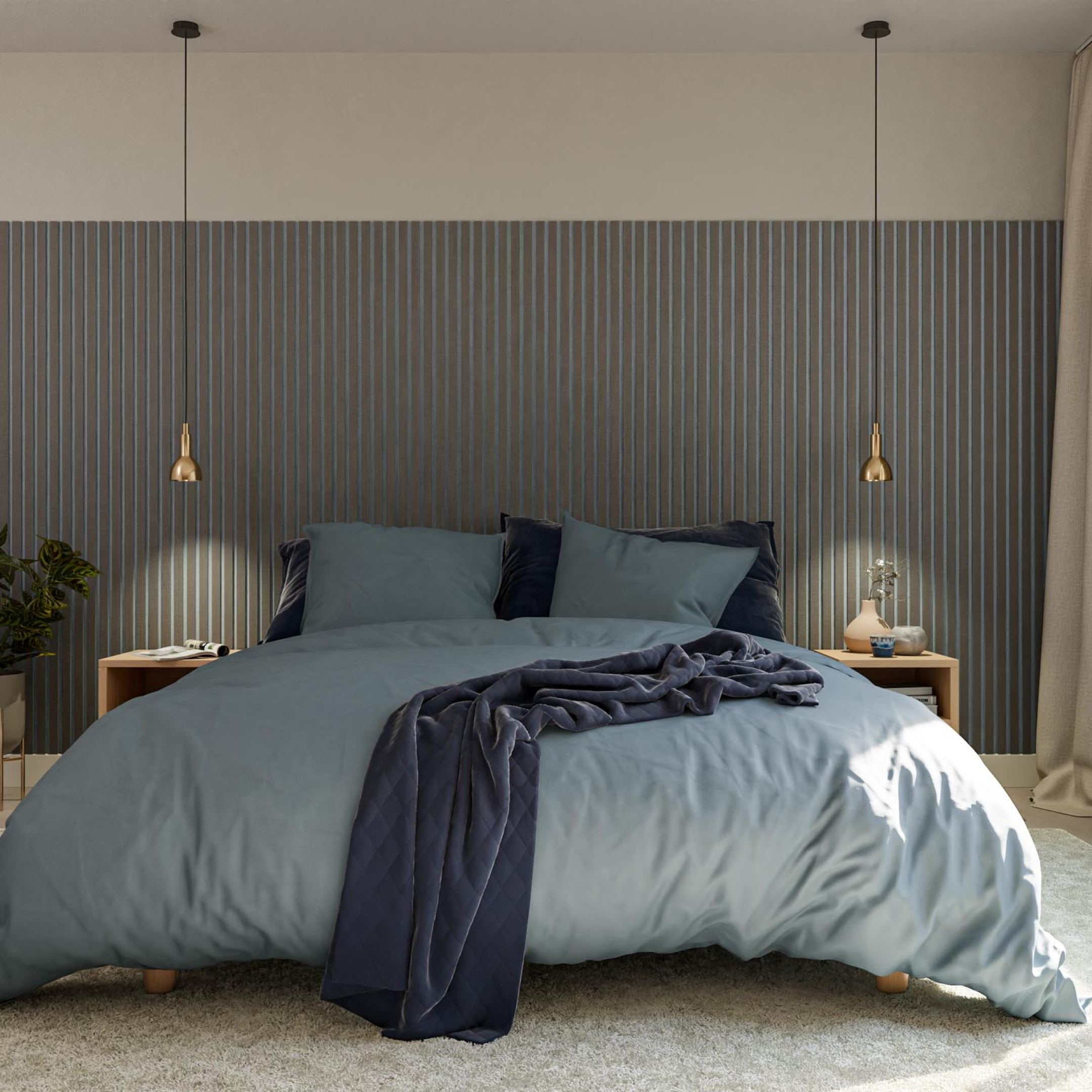 slaapkamer met wandpaneel inrichten Gewoon Gers