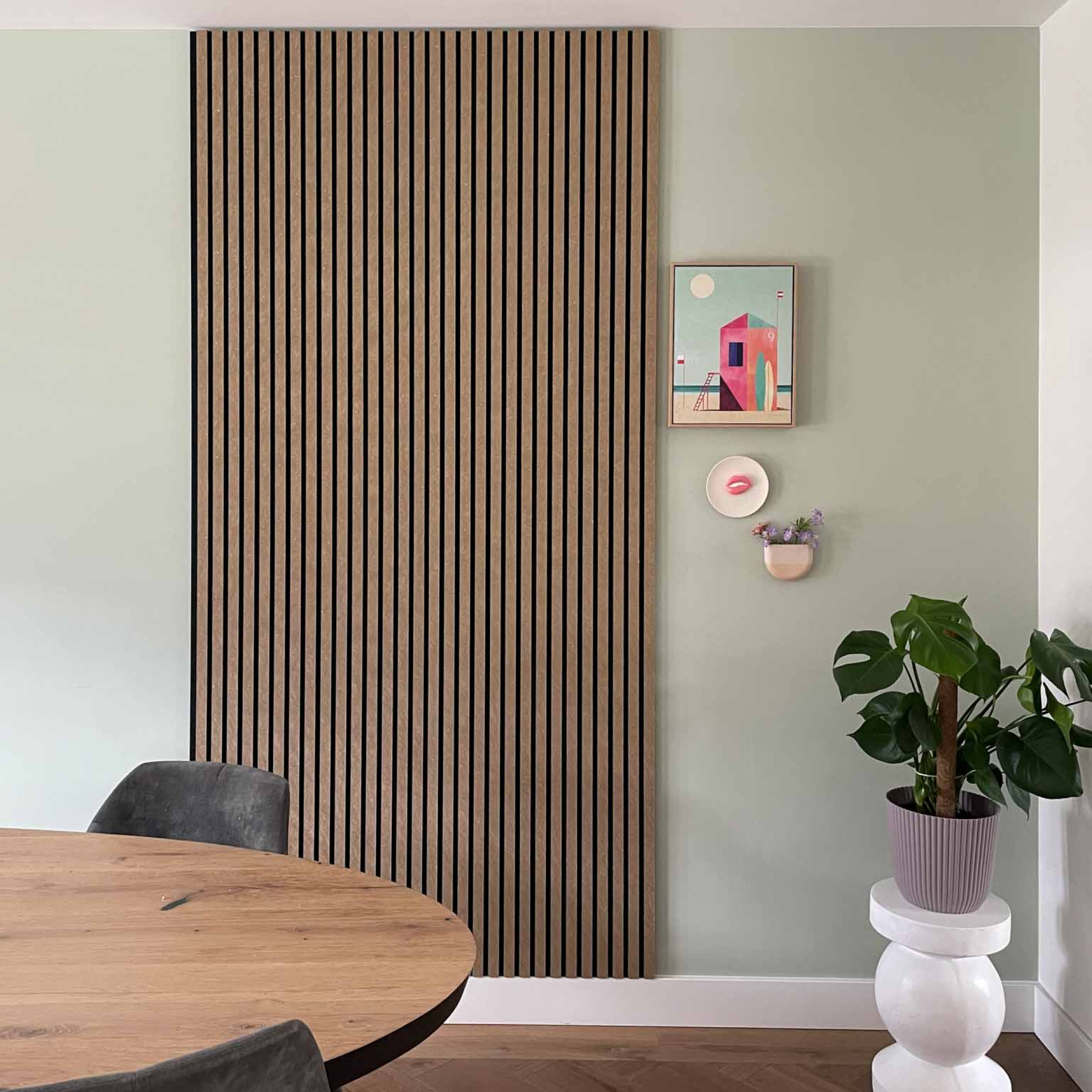 akoestische panelen goud met zwart vilt akupanel GewoonGers