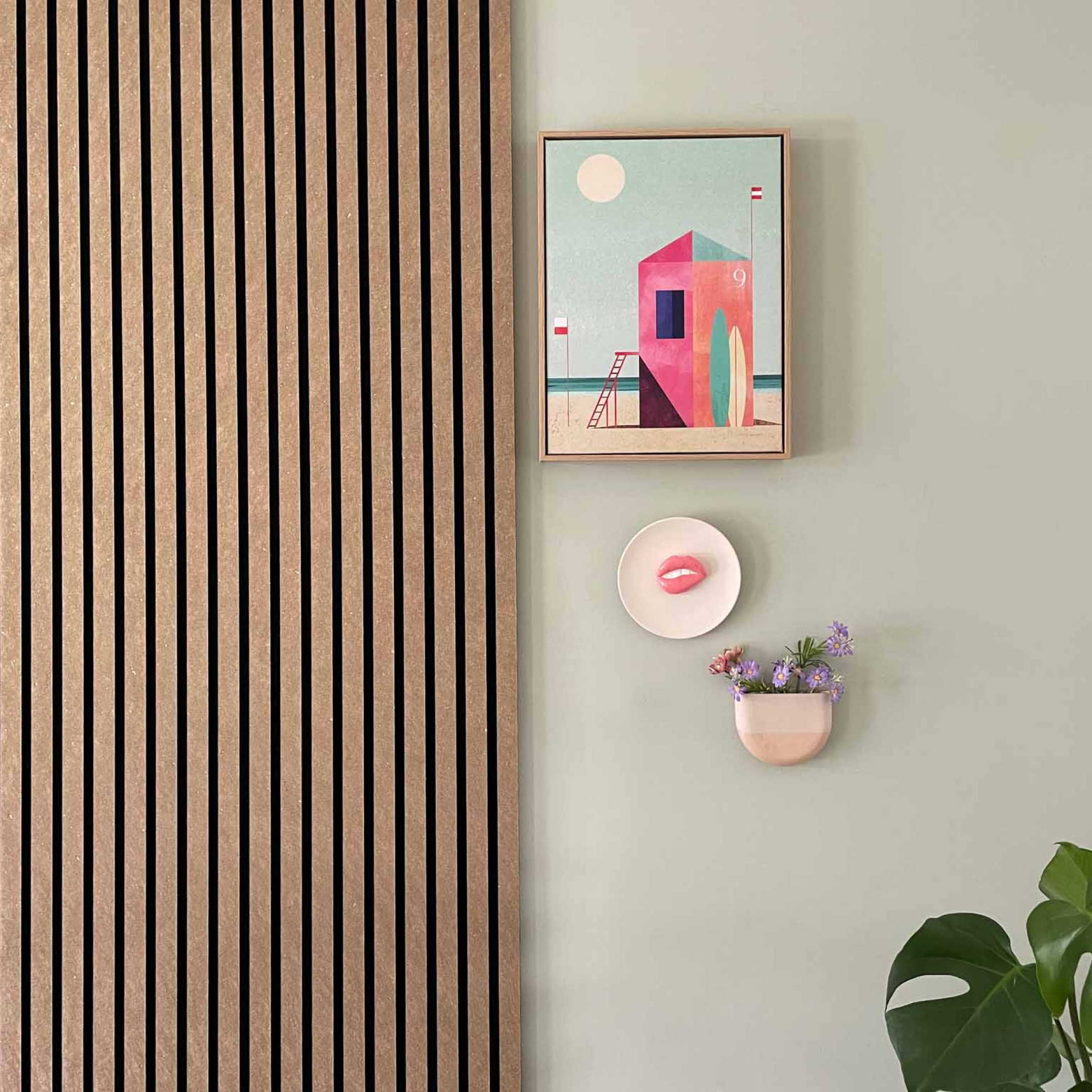 akoestische panelen goud met zwart vilt akupanel GewoonGers