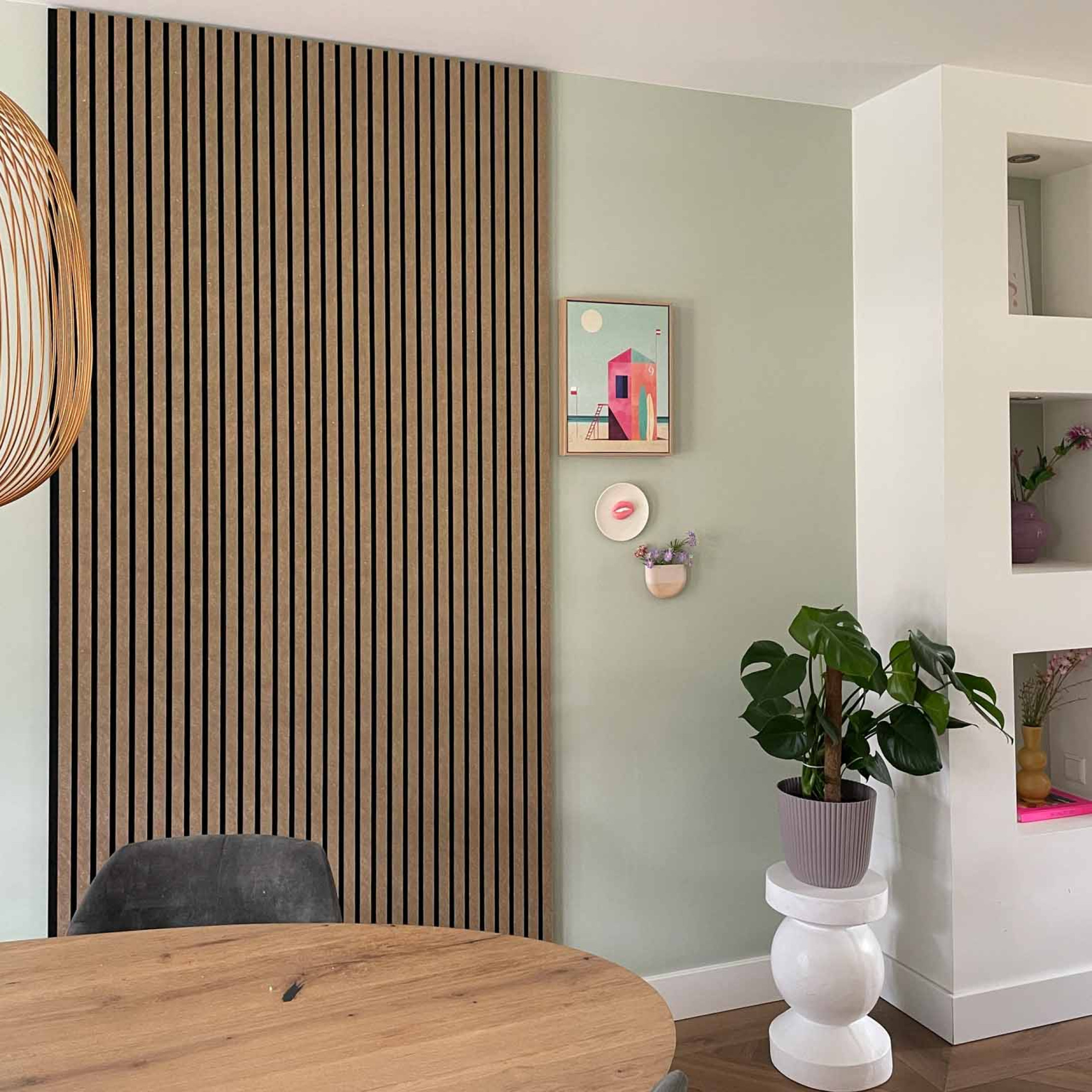 akoestische panelen goud met zwart vilt akupanel GewoonGers