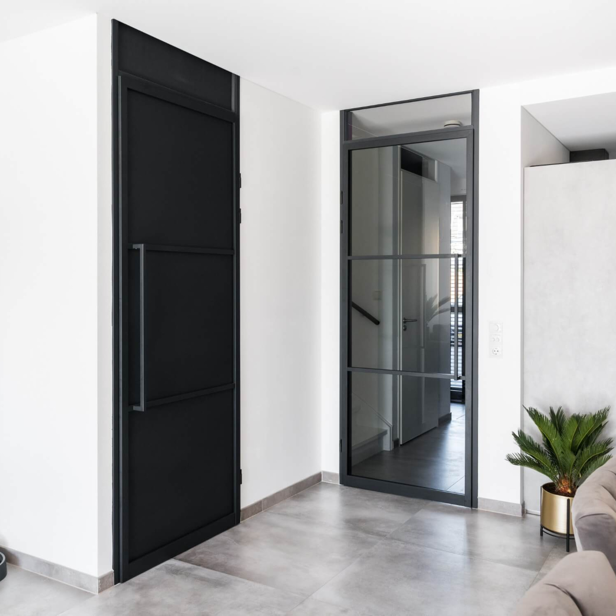 stalen deur handgreep