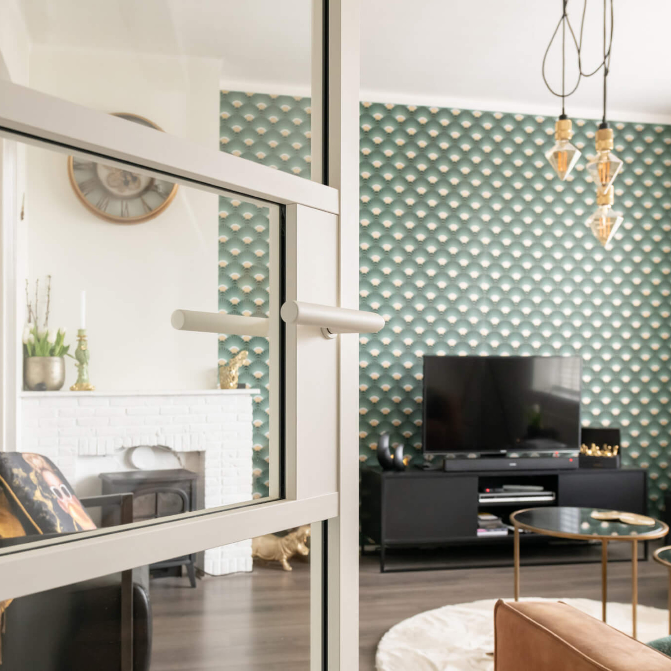 stalen deur hout kozijn gewoongers