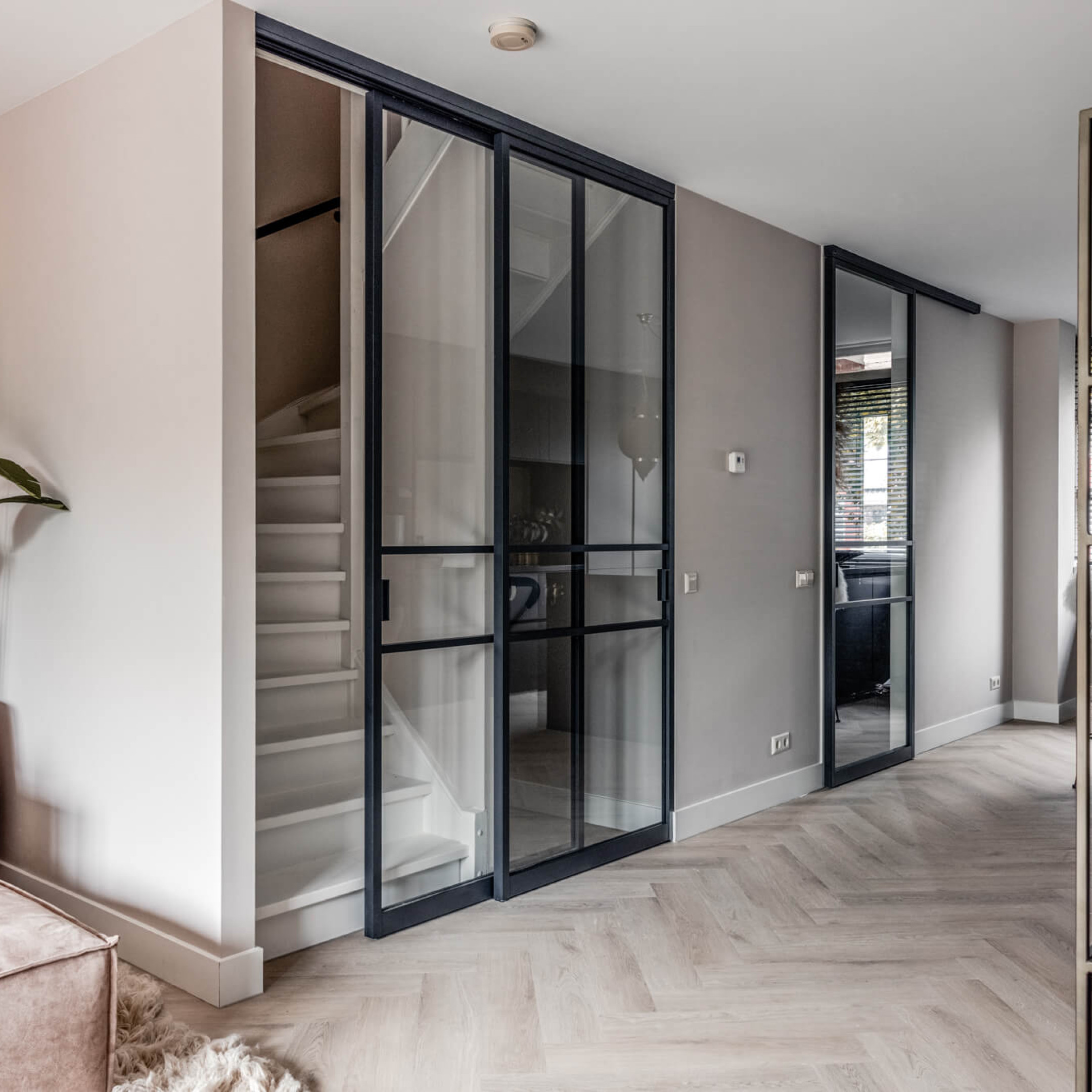 schuifdeur voor de trap gewoongers