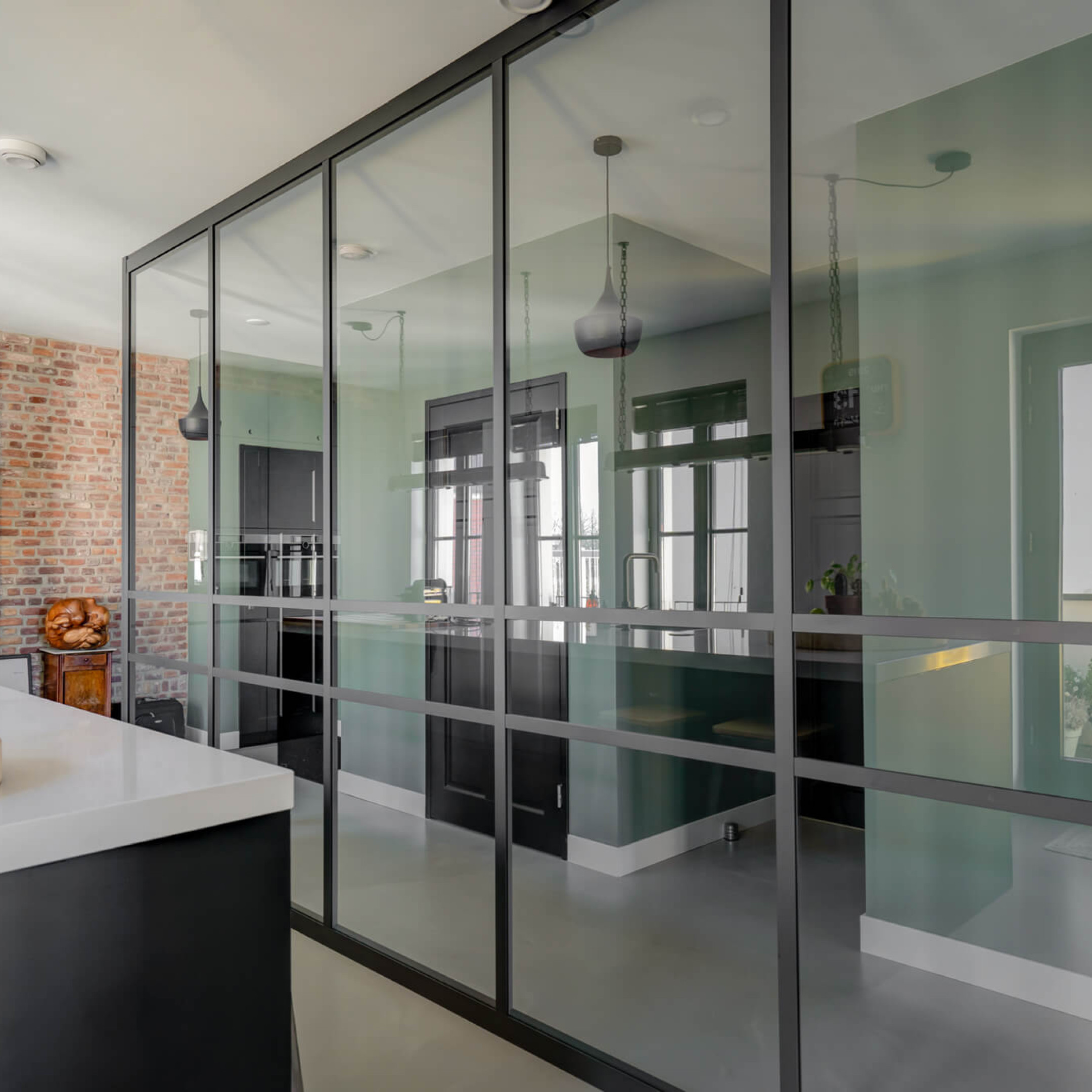 roomdivider keuken stalen wand GewoonGers