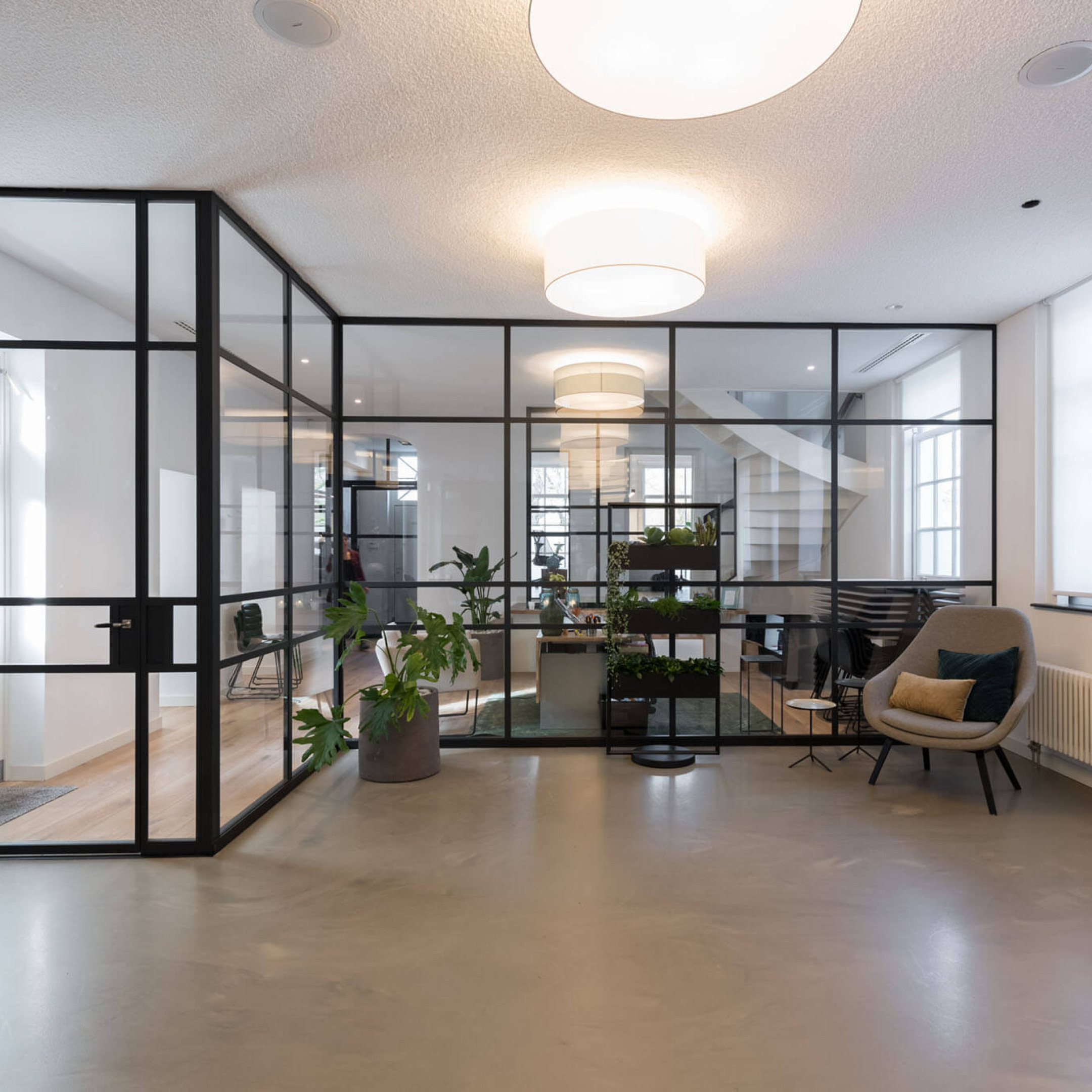 glaswanden voor kantoor Gewoon Gers