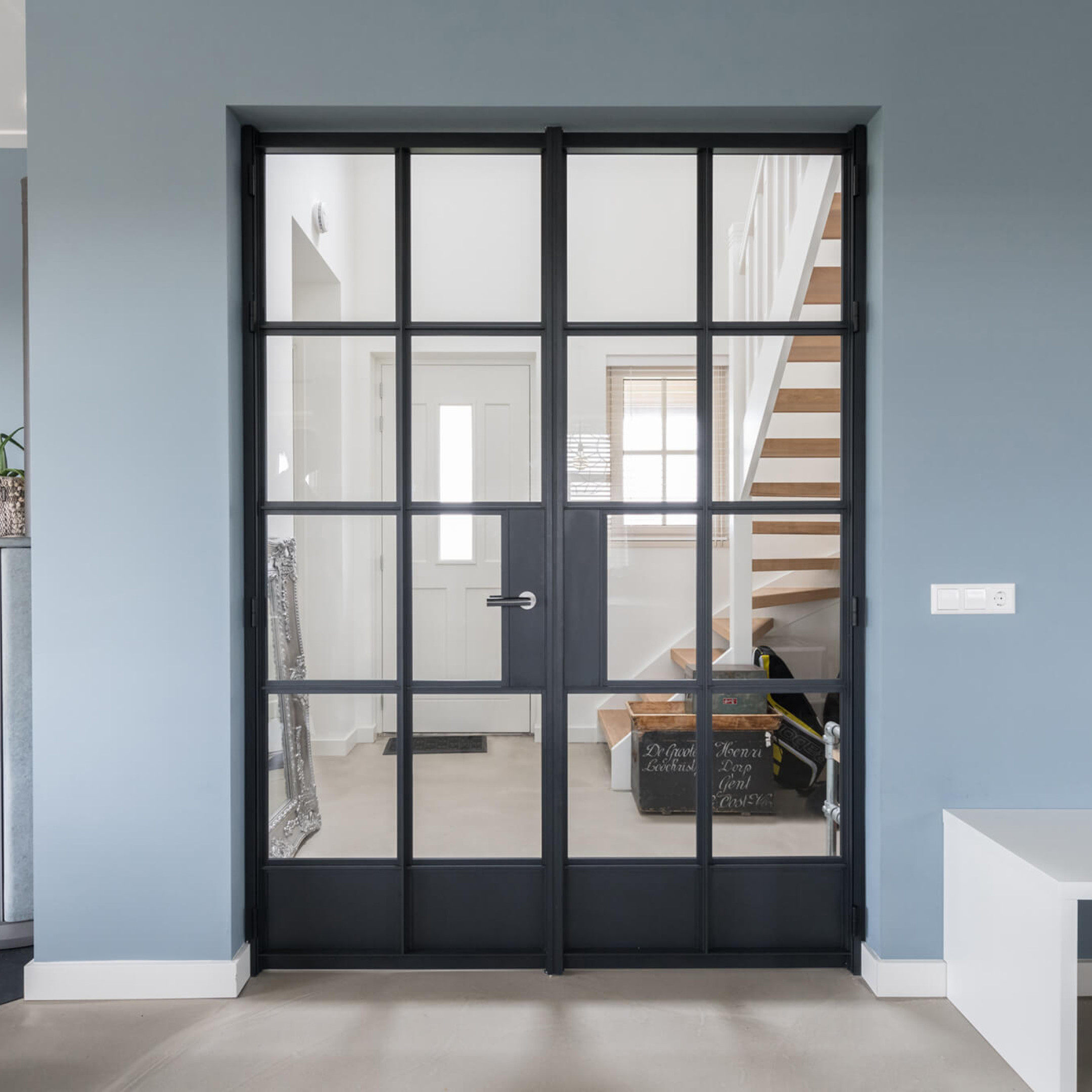 industrieel interieur staallook deur