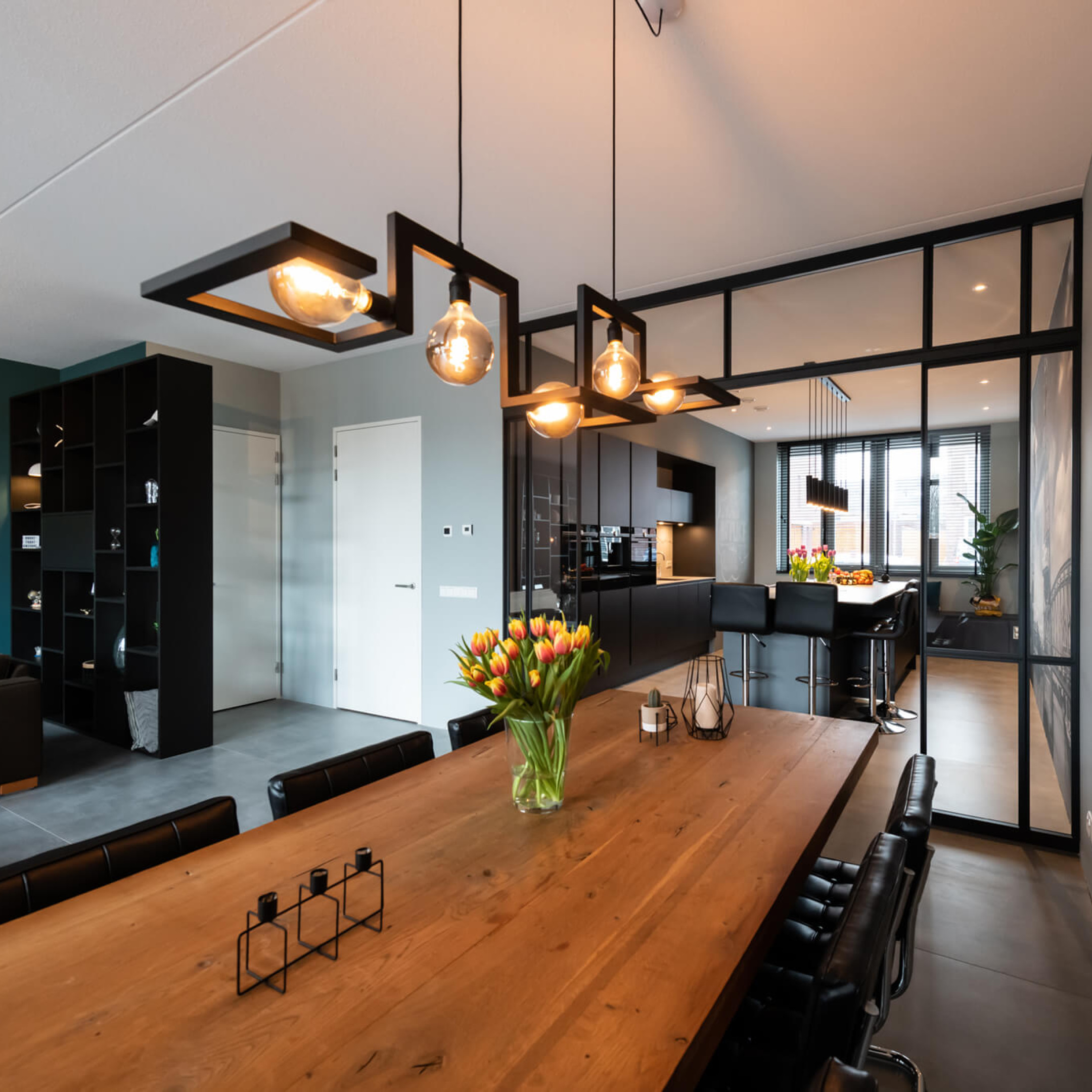 stalen wand glas GewoonGers keuken