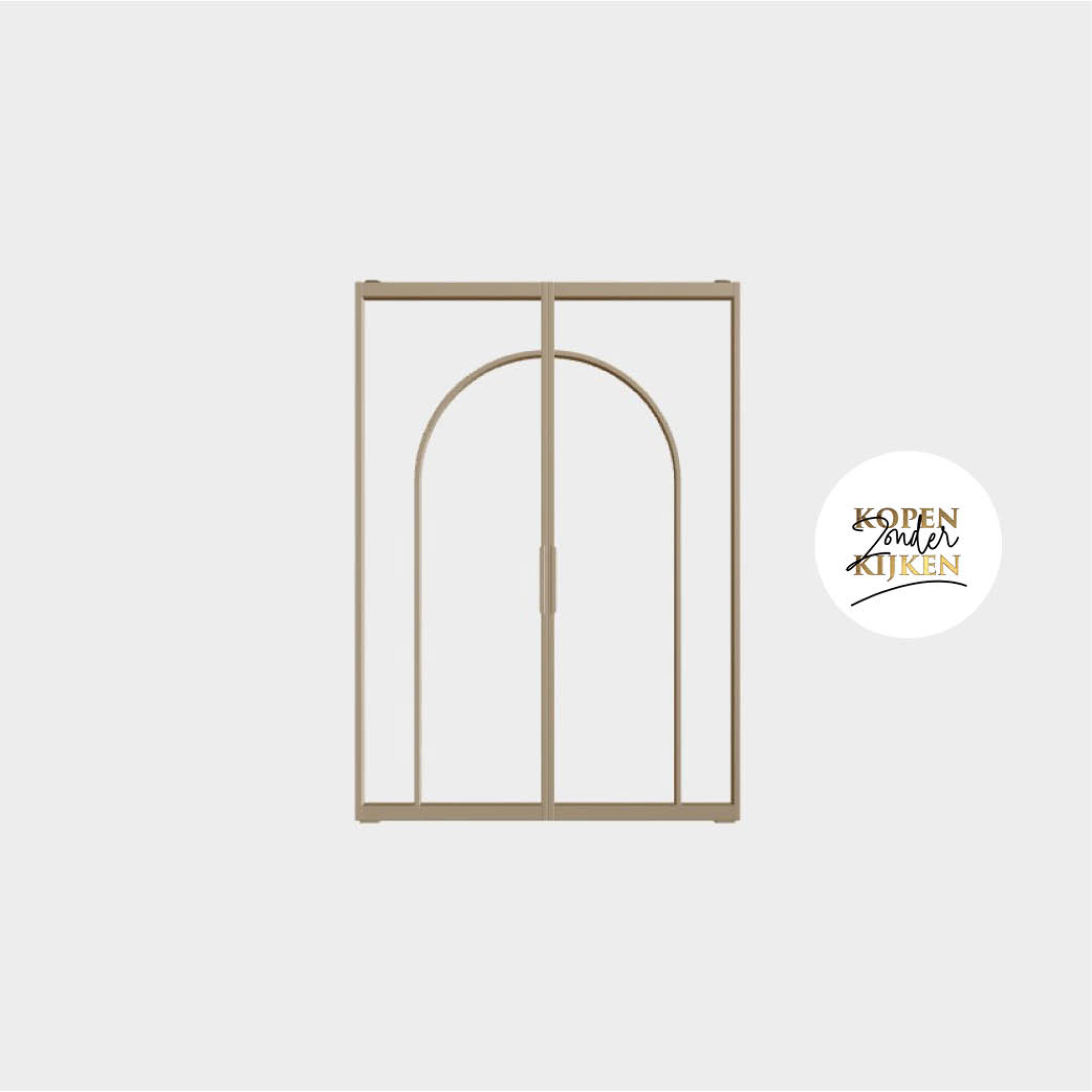 Gezien bij KZK op televisie: dubbele taatsdeur met ronde vorm