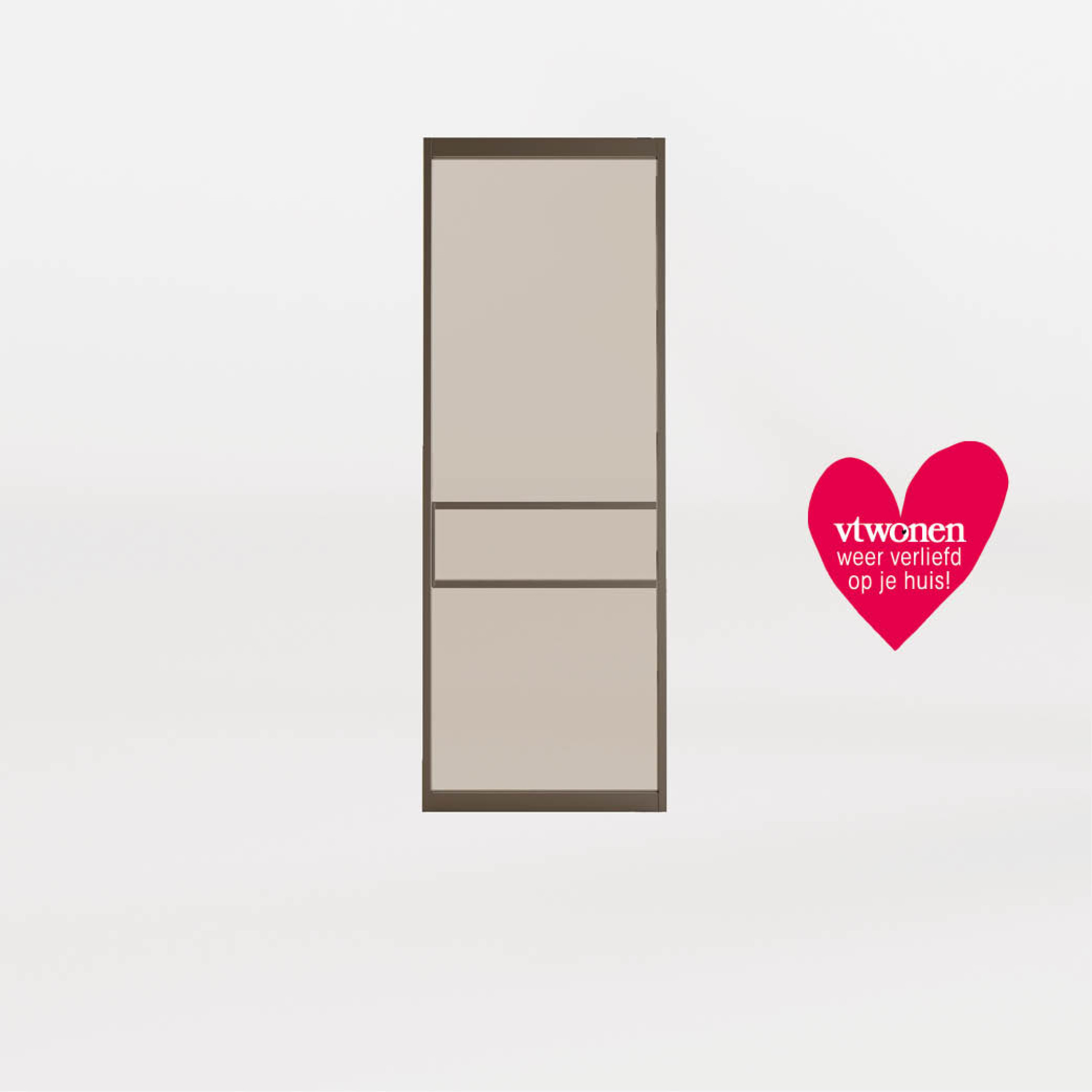 vtwonen wvojh bronzen deur van GewoonGers met brons matglas