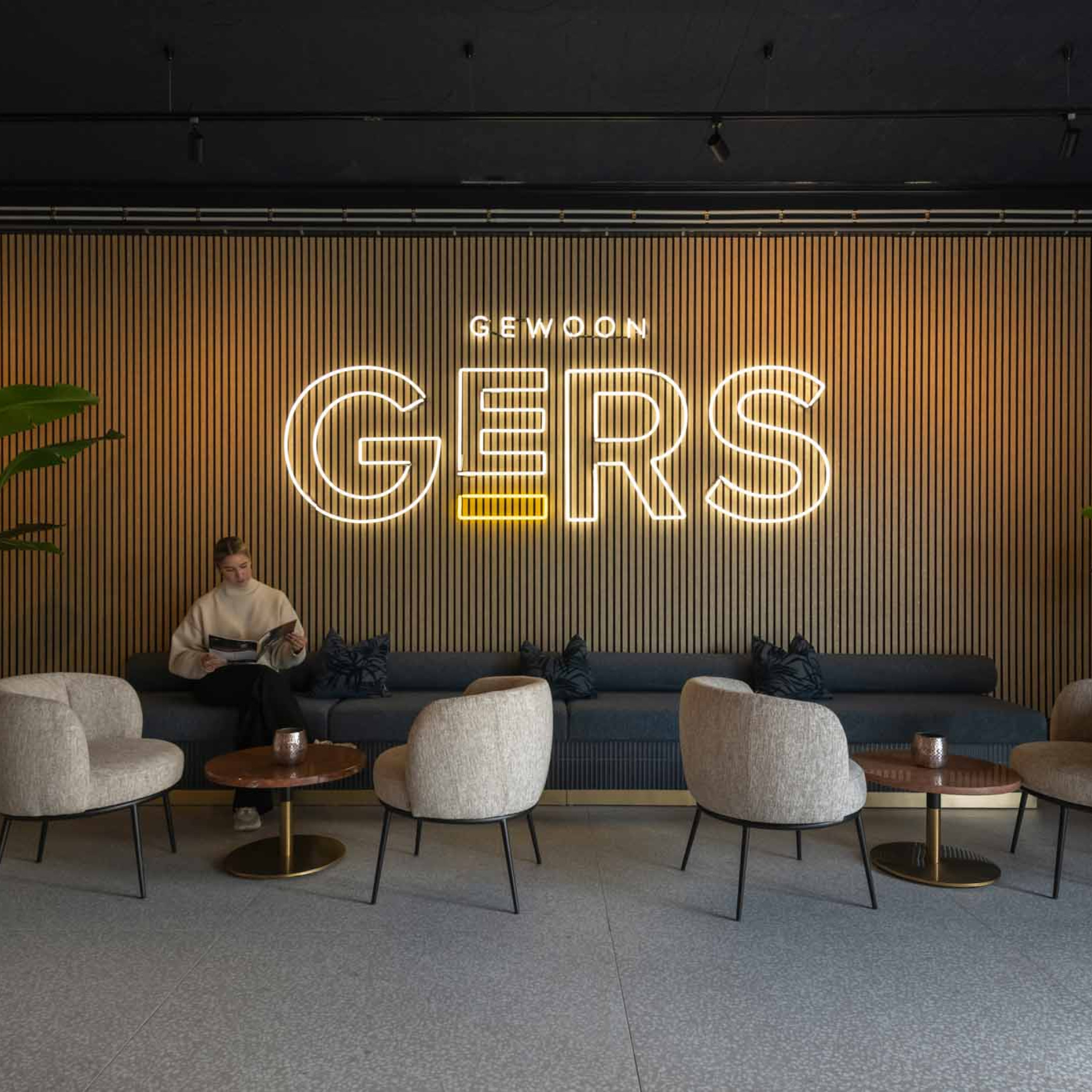 GewoonGers showroom akupanel akoestische panelen wandpaneel lattenwand