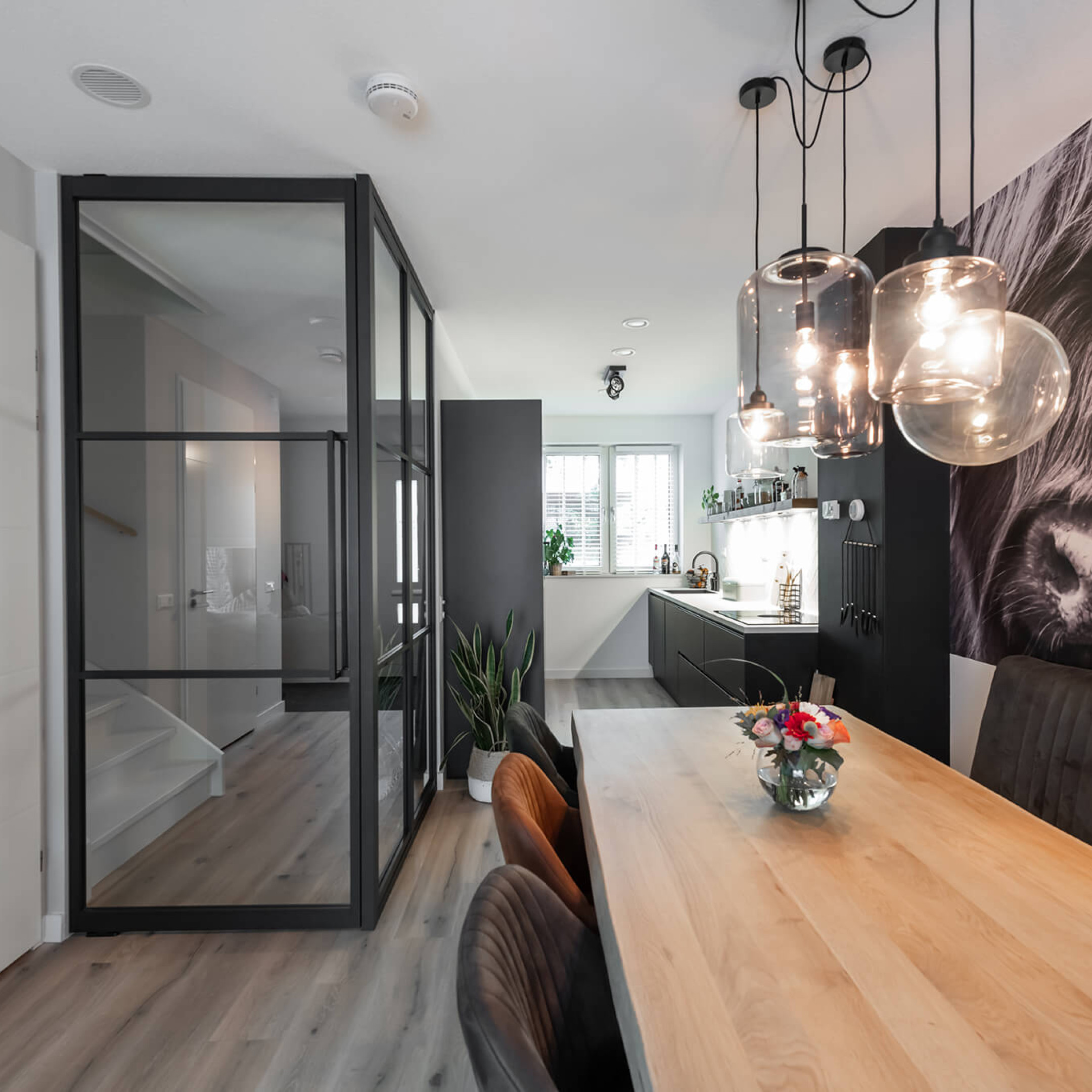 aluminium taatsdeur glaswand Gewoon Gers