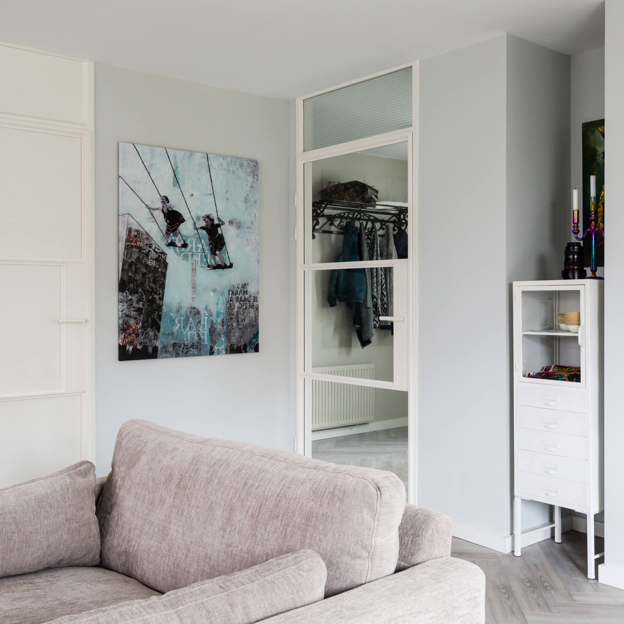 stalen opdekdeur met glas GewoonGers