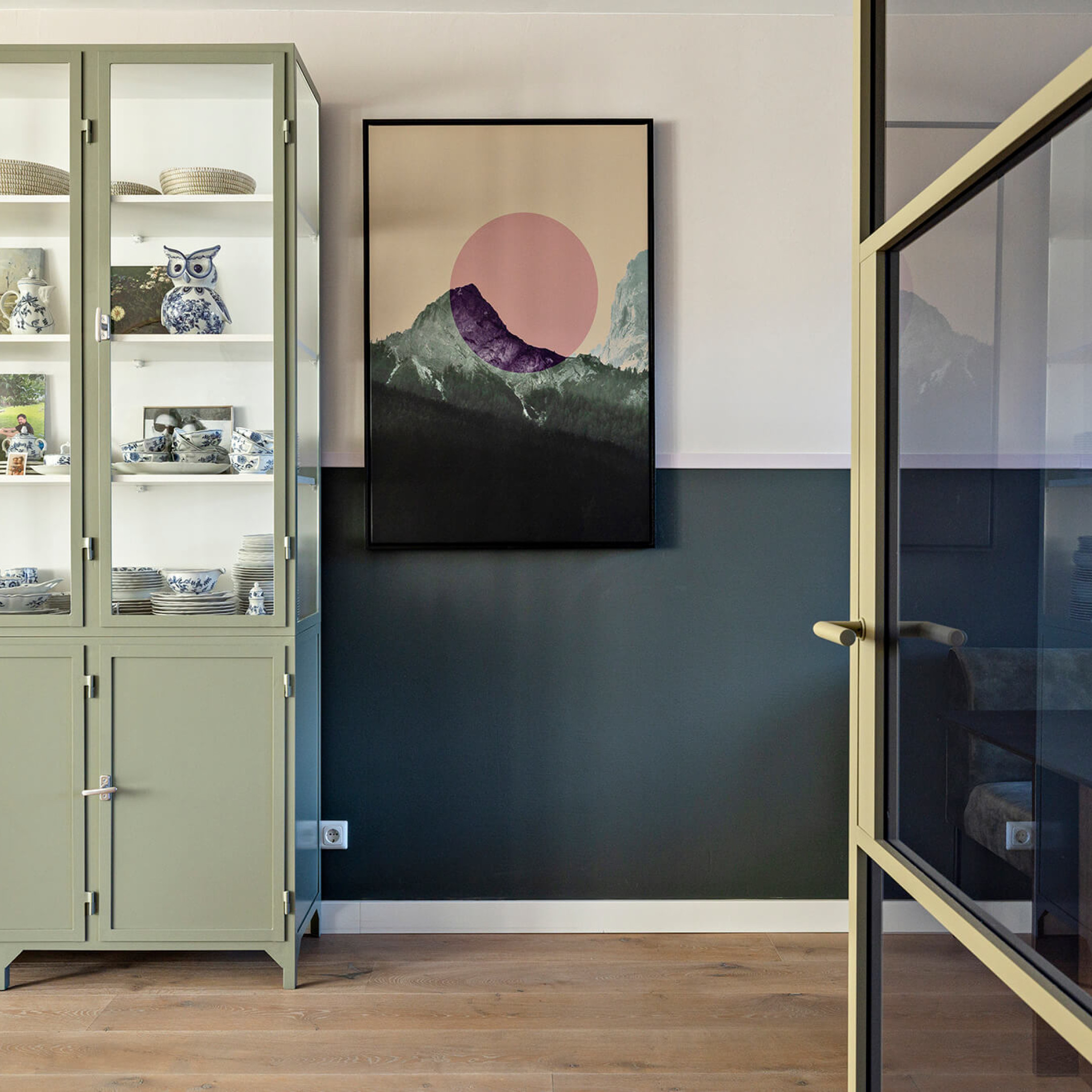 groene stalen deur rookglas vtwonen