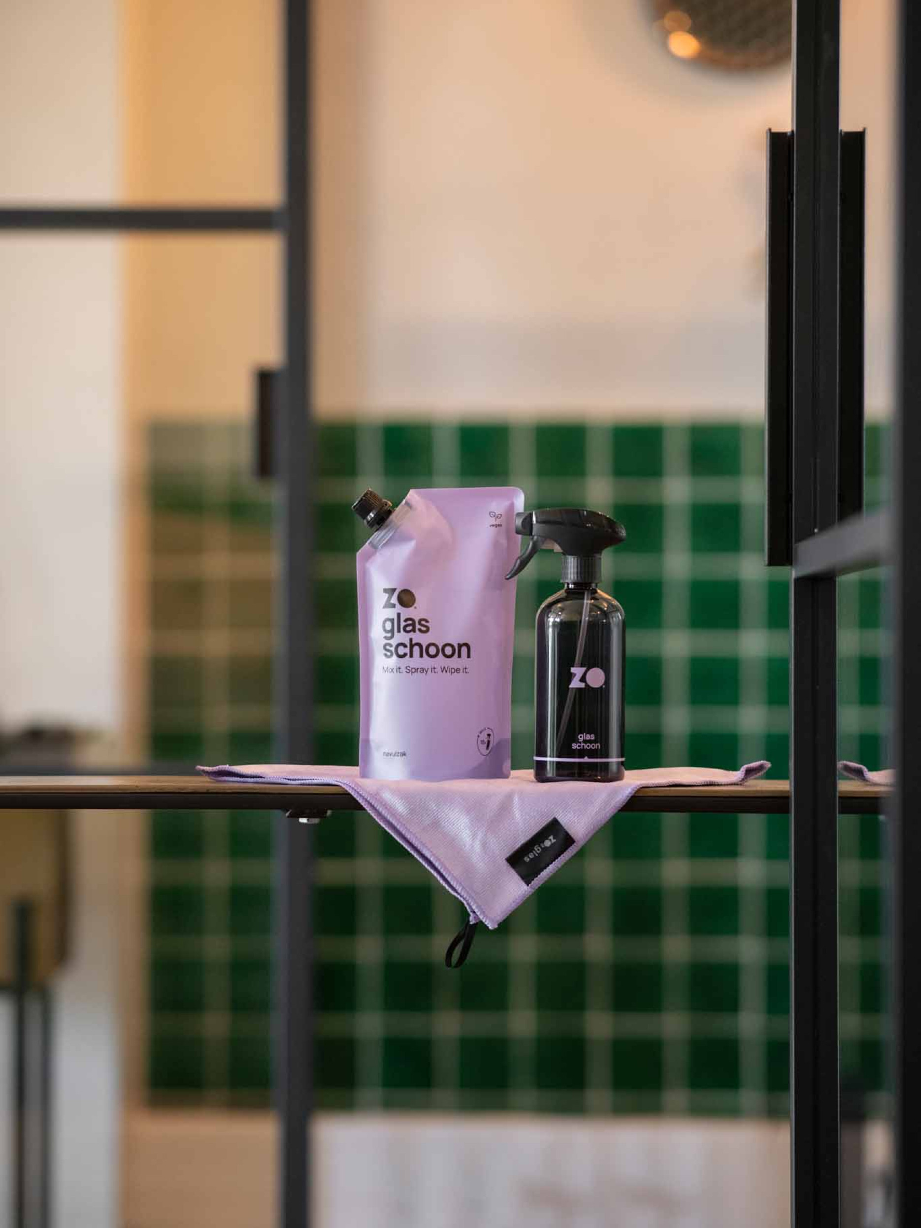 GewoonGers en zo schoon glasreiniger glazen deur schoonmaken