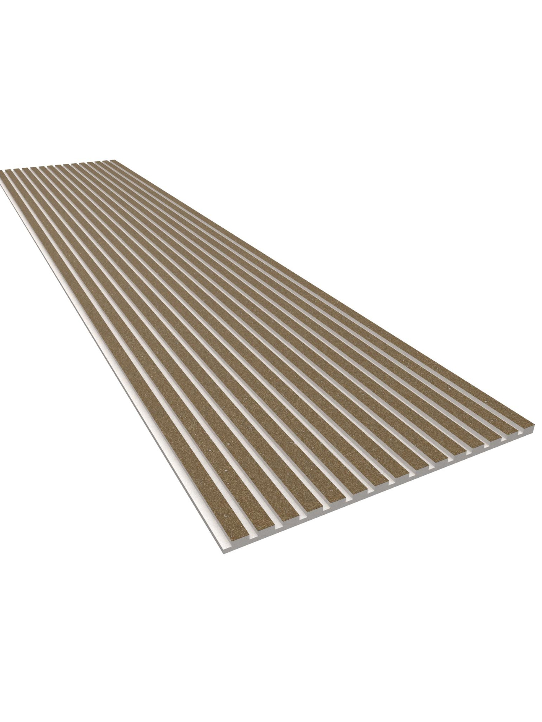 Akoestisch paneel van GewoonGers met beige vilt voor geluiddemping in huis