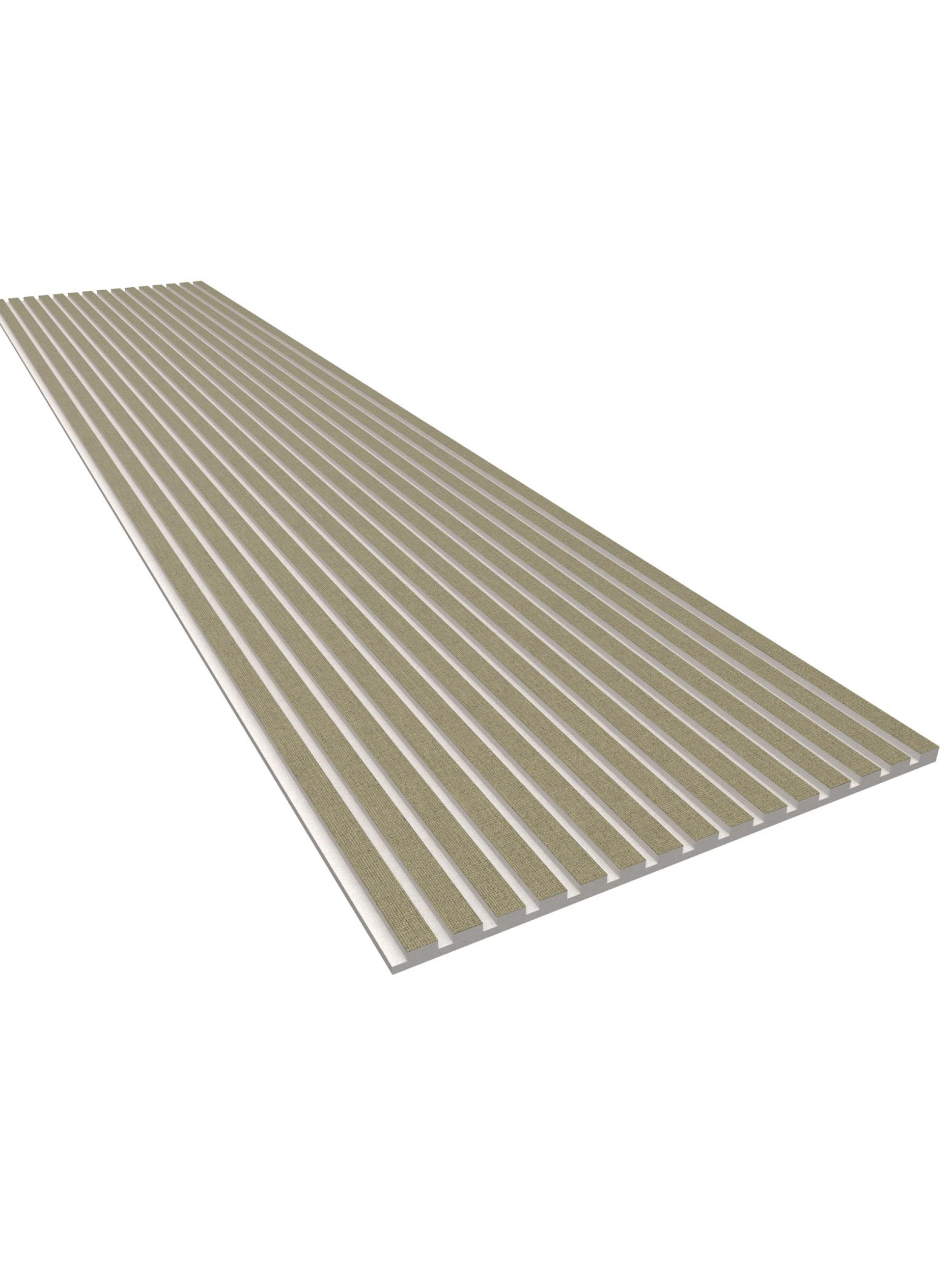 Akoestisch paneel van GewoonGers met beige vilt voor geluiddemping in huis