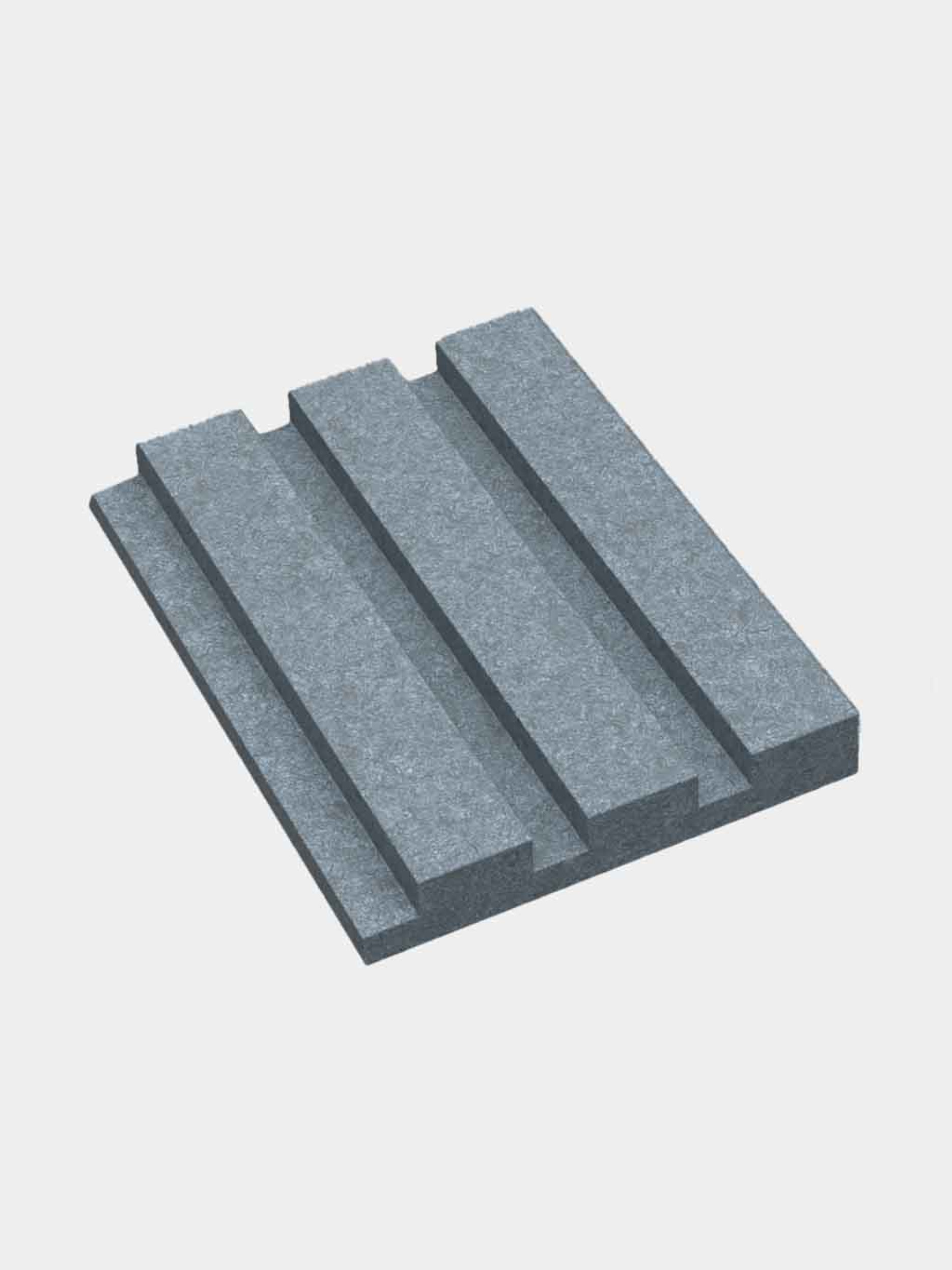 kleurstaal akoestisch wandpaneel volledig vilt grijs blauw