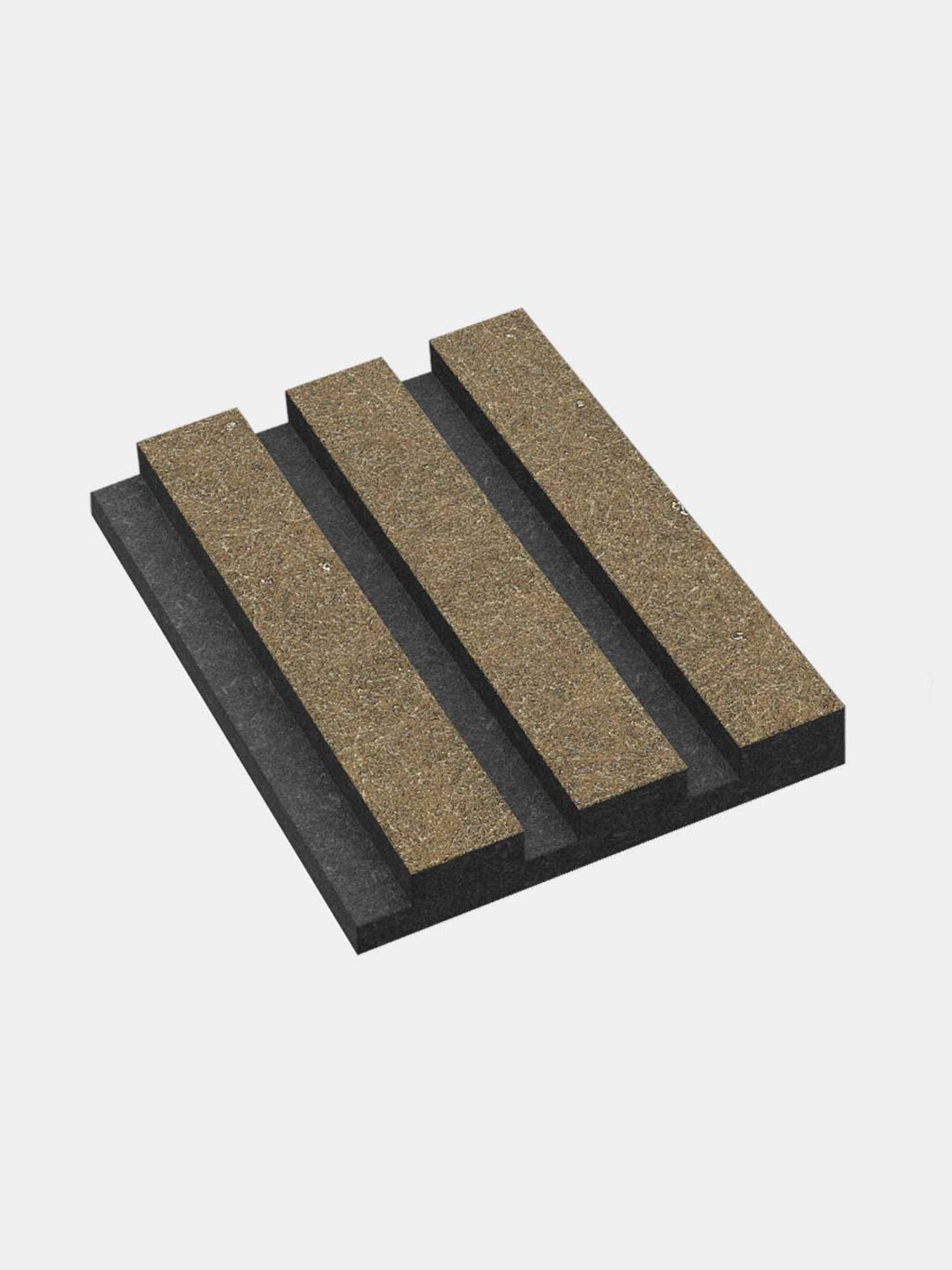 Akoestisch paneel kleurstaal lattenwand GewoonGers groen