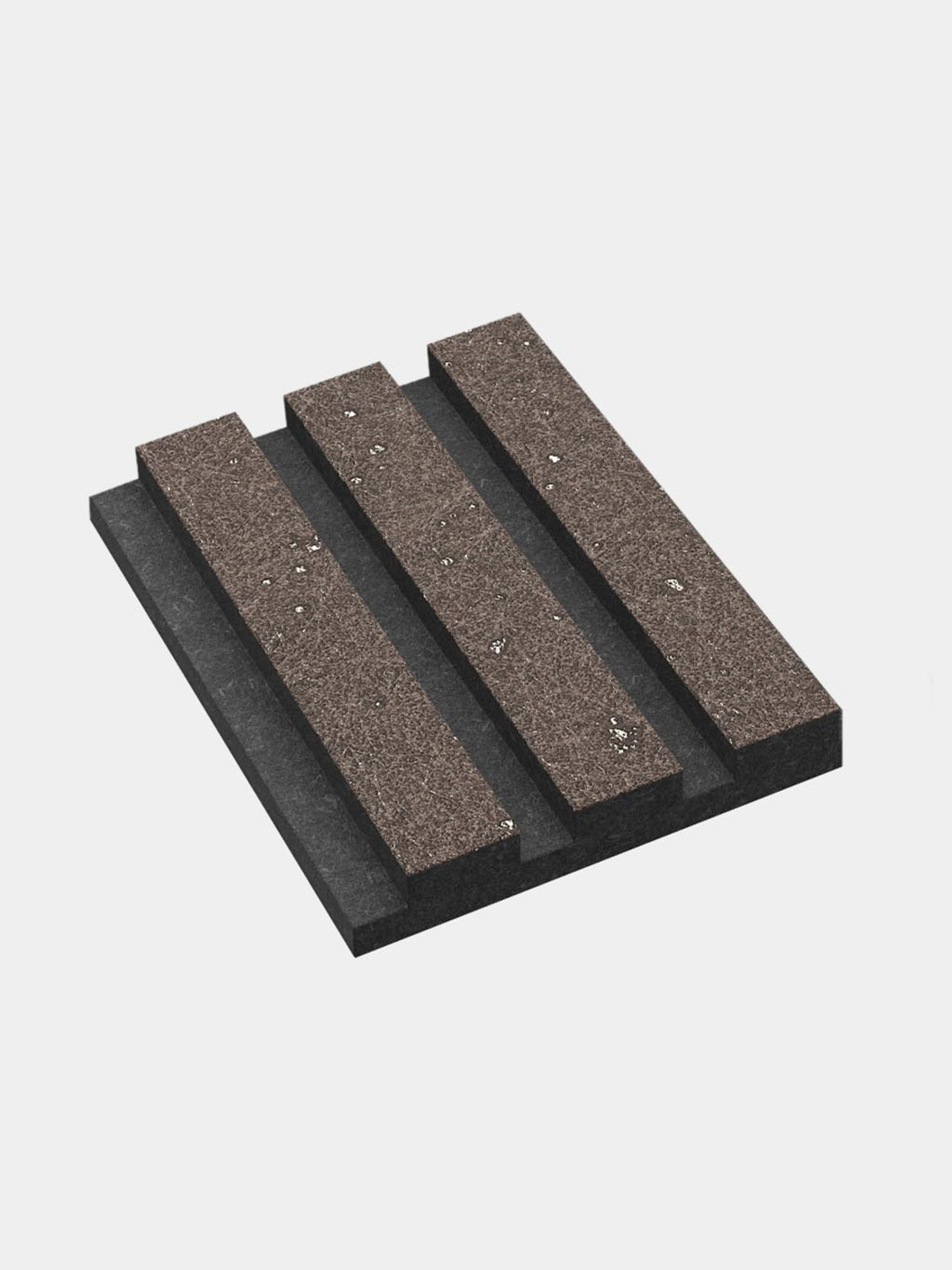 Akoestisch paneel kleurstaal lattenwand GewoonGers bruin