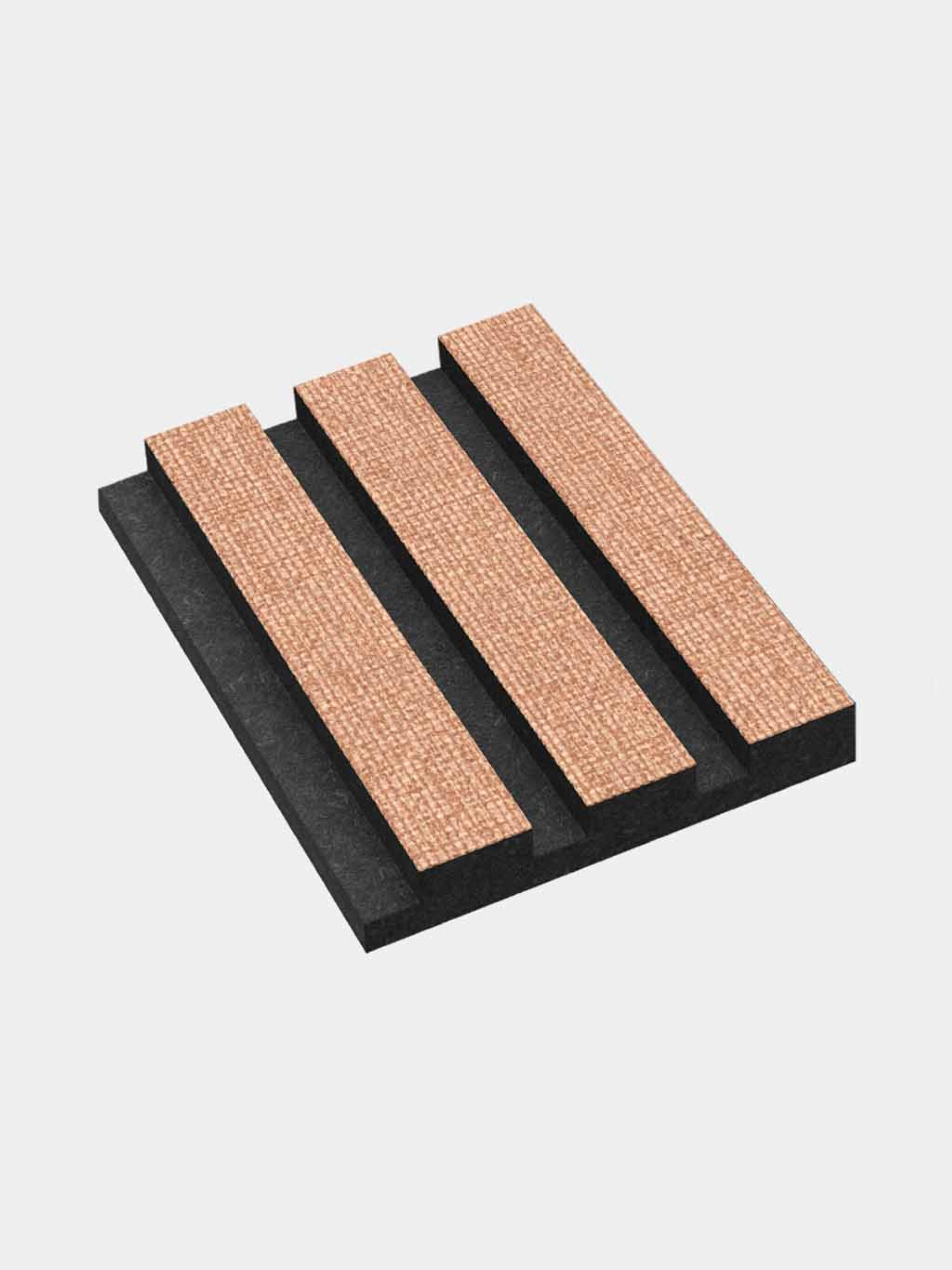 kleurstaal akoestisch paneel brons met zwart vilt GewoonGers