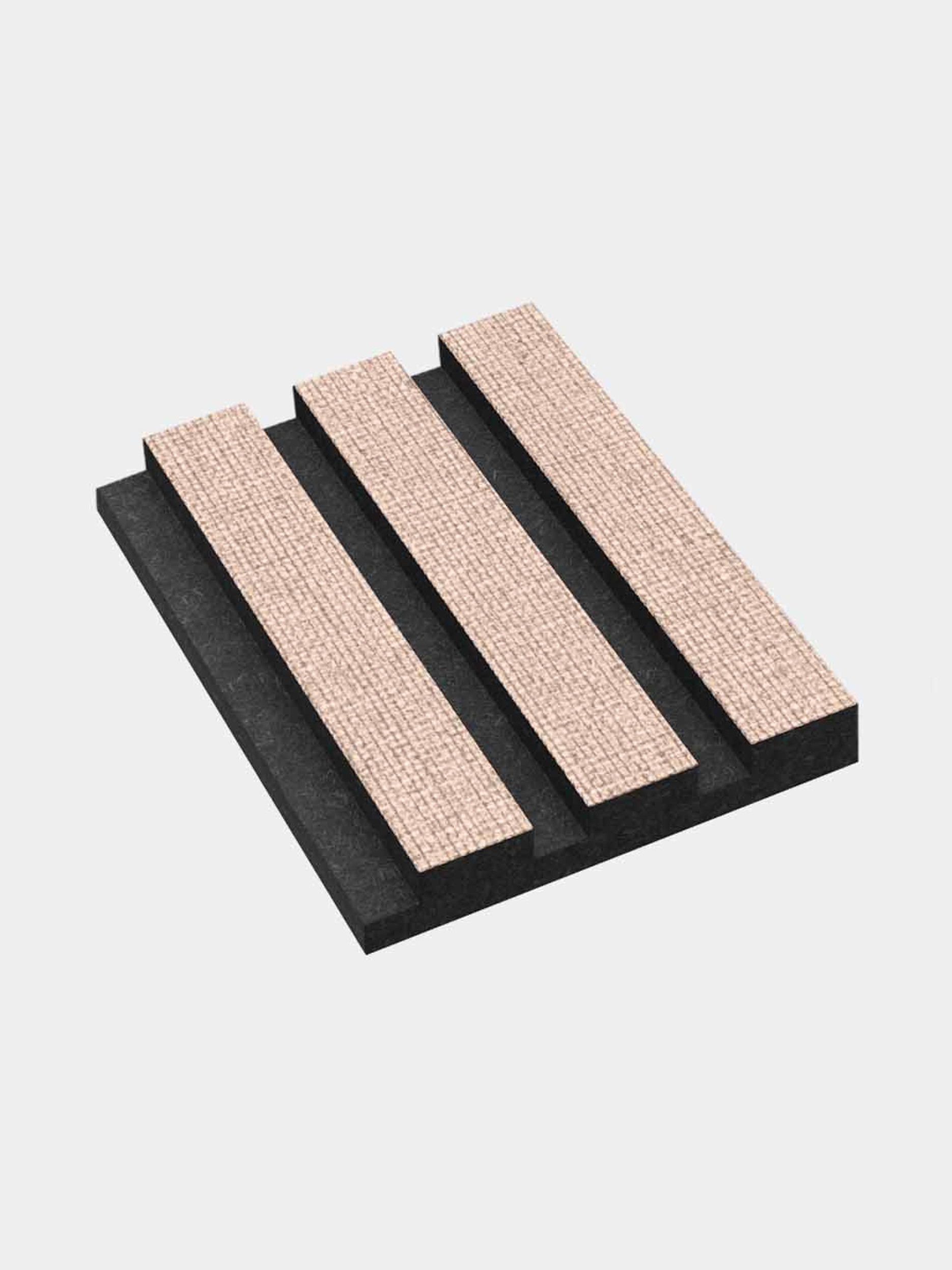 kleurstaal akoestisch paneel roze met zwart vilt GewoonGers