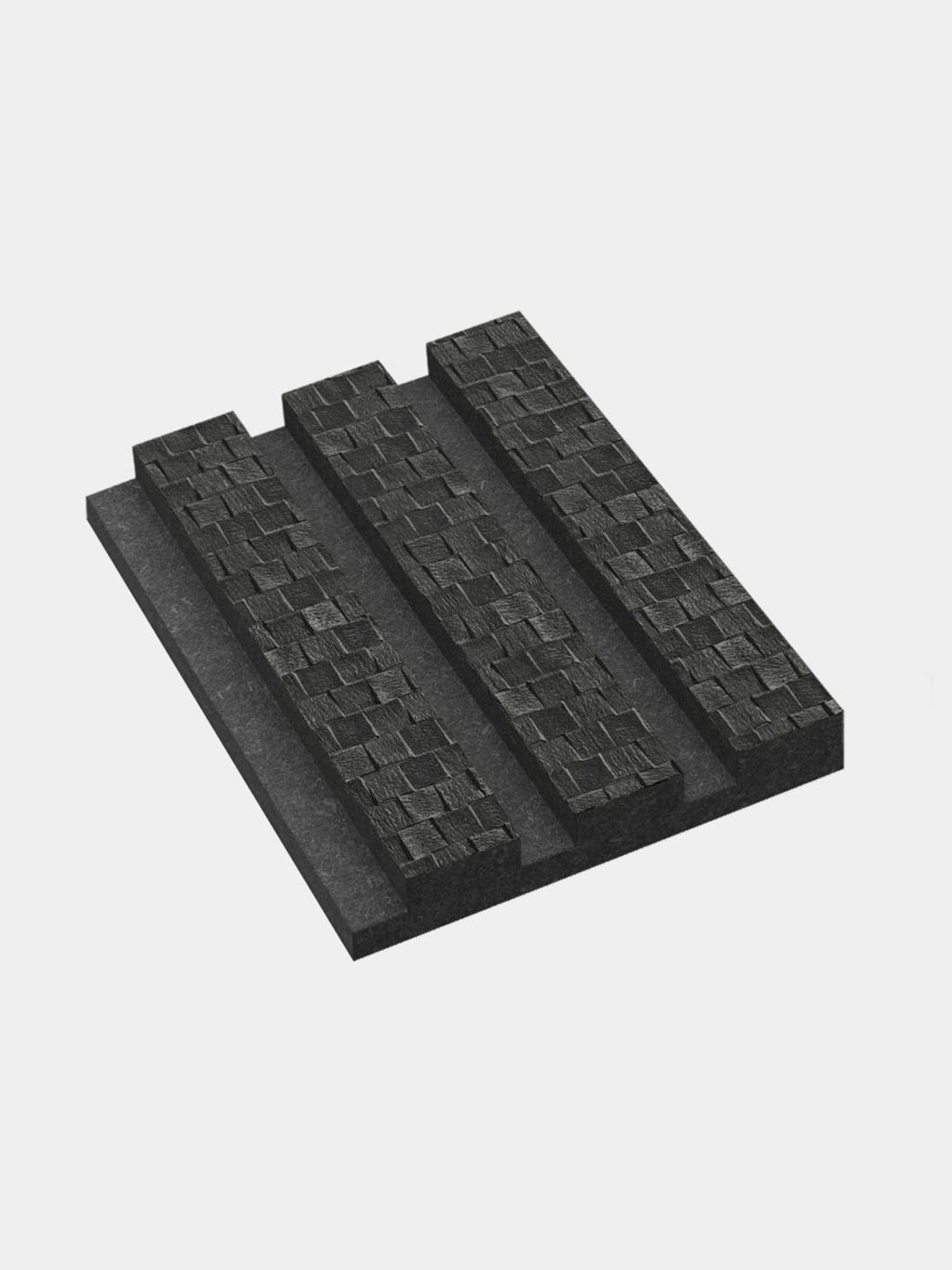 Akoestisch paneel kleurstaal lattenwand GewoonGers zwart