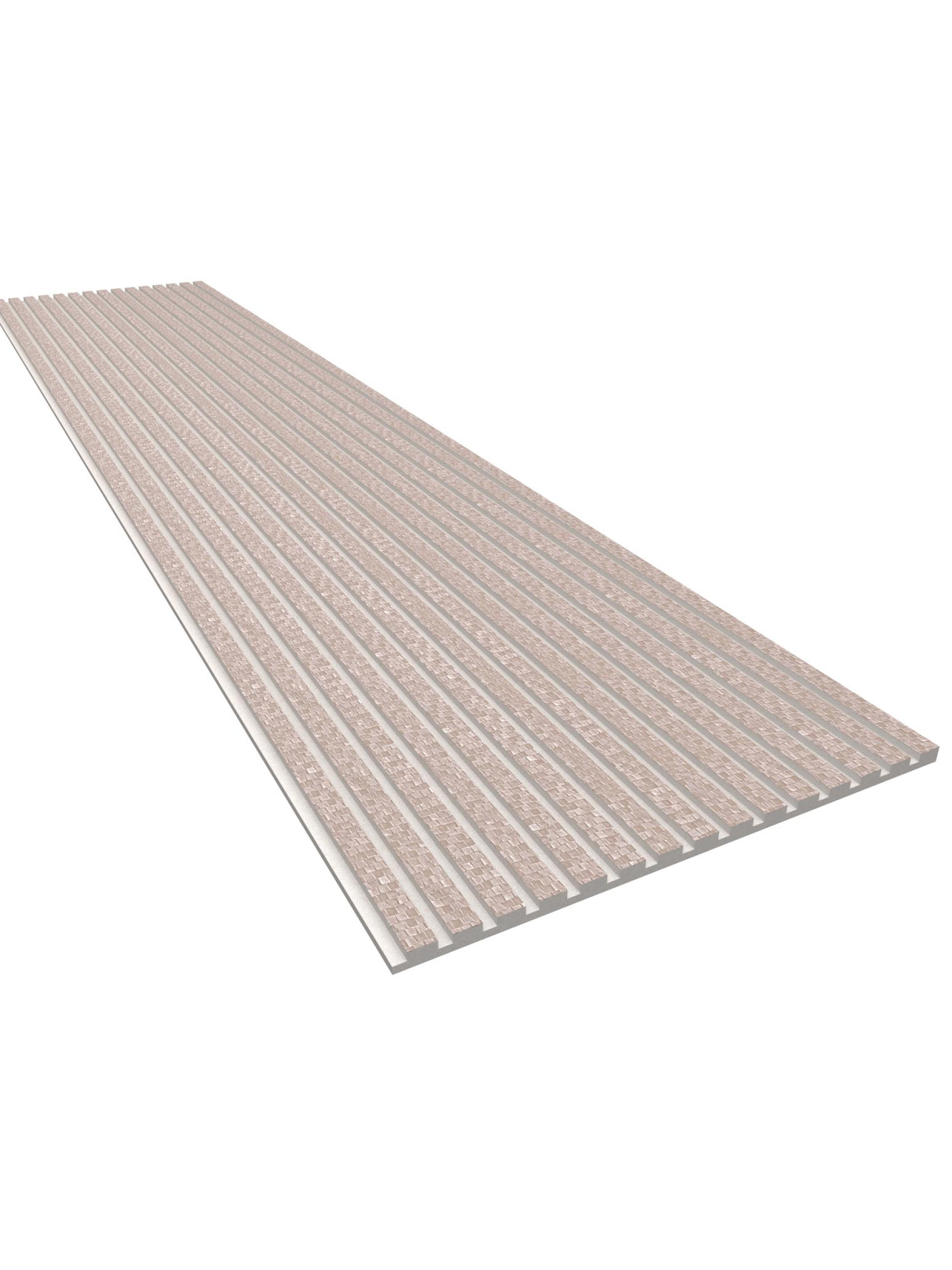 Akoestisch paneel van GewoonGers met beige vilt voor geluiddemping in huis