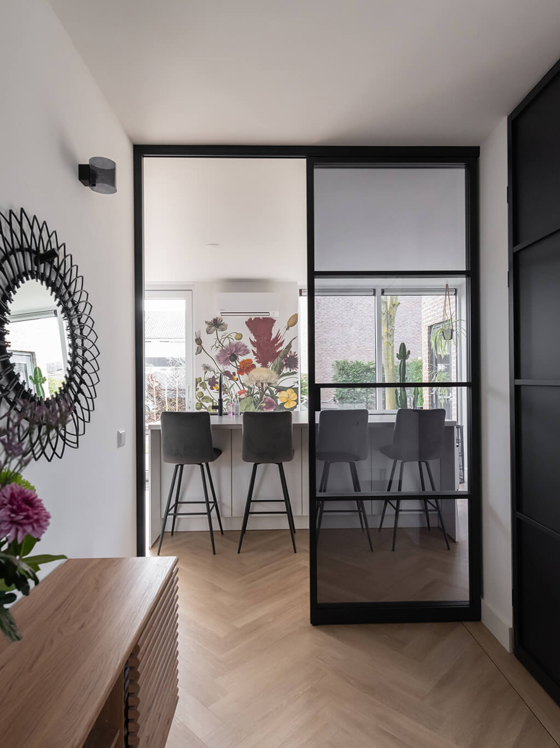 schuifwand rookglas stalen deur gewoongers