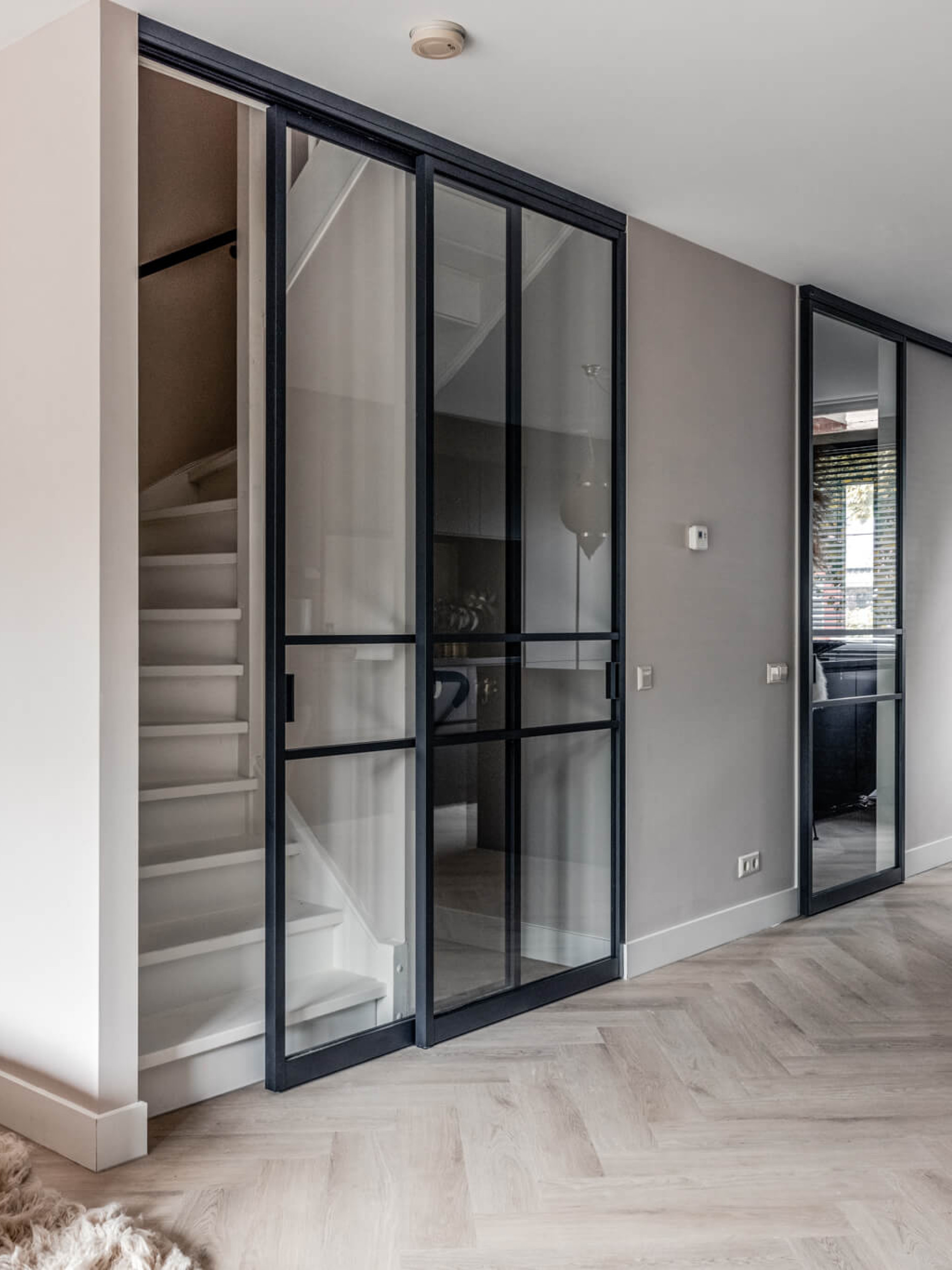 schuifdeur voor de trap gewoongers