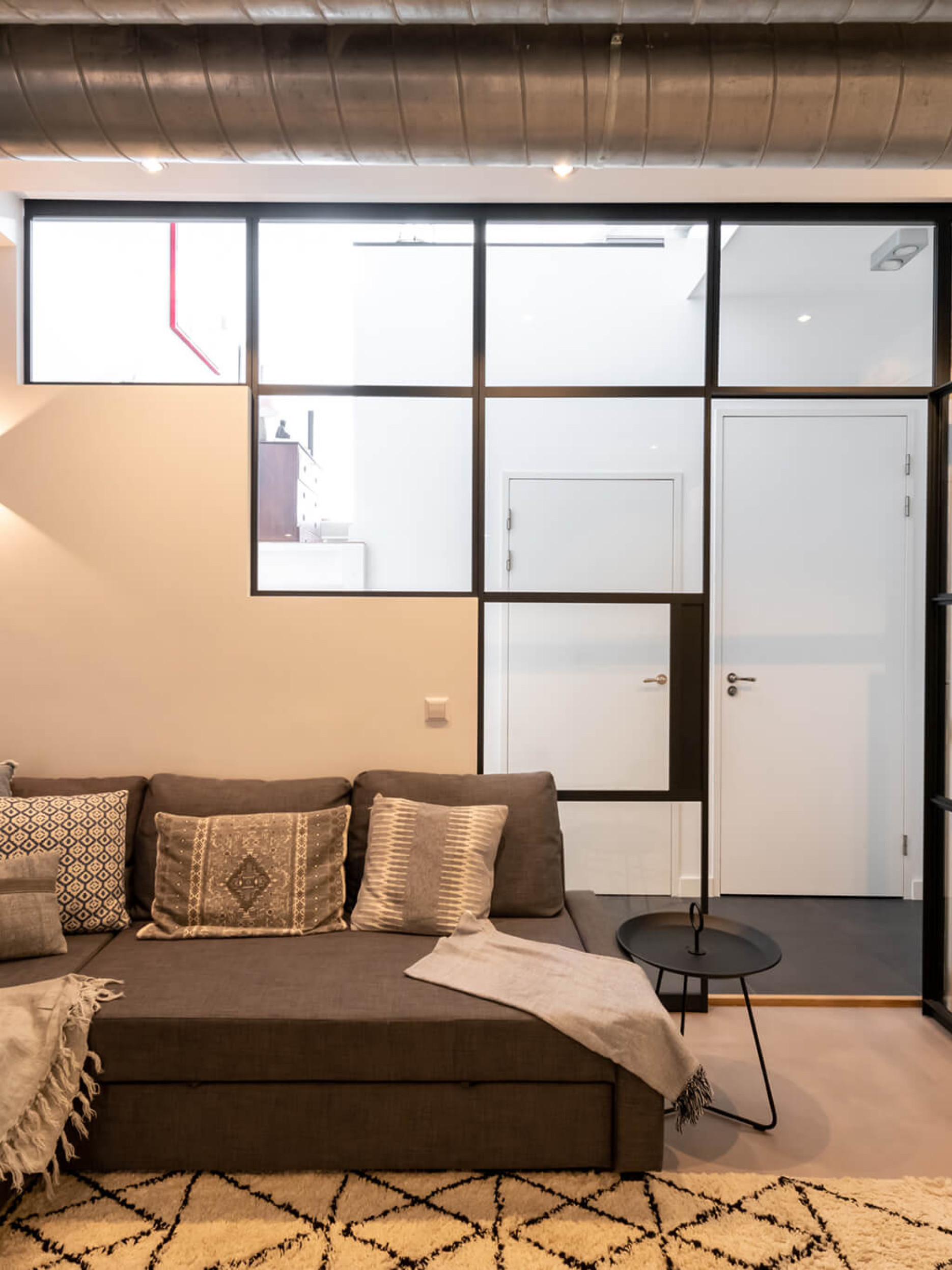 maatwerk glaswand trap afsluiten gewoongers