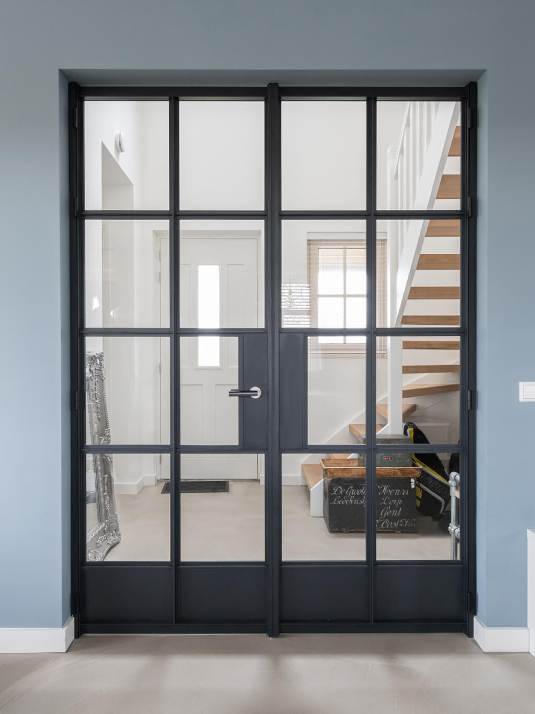 industrieel interieur staallook deur