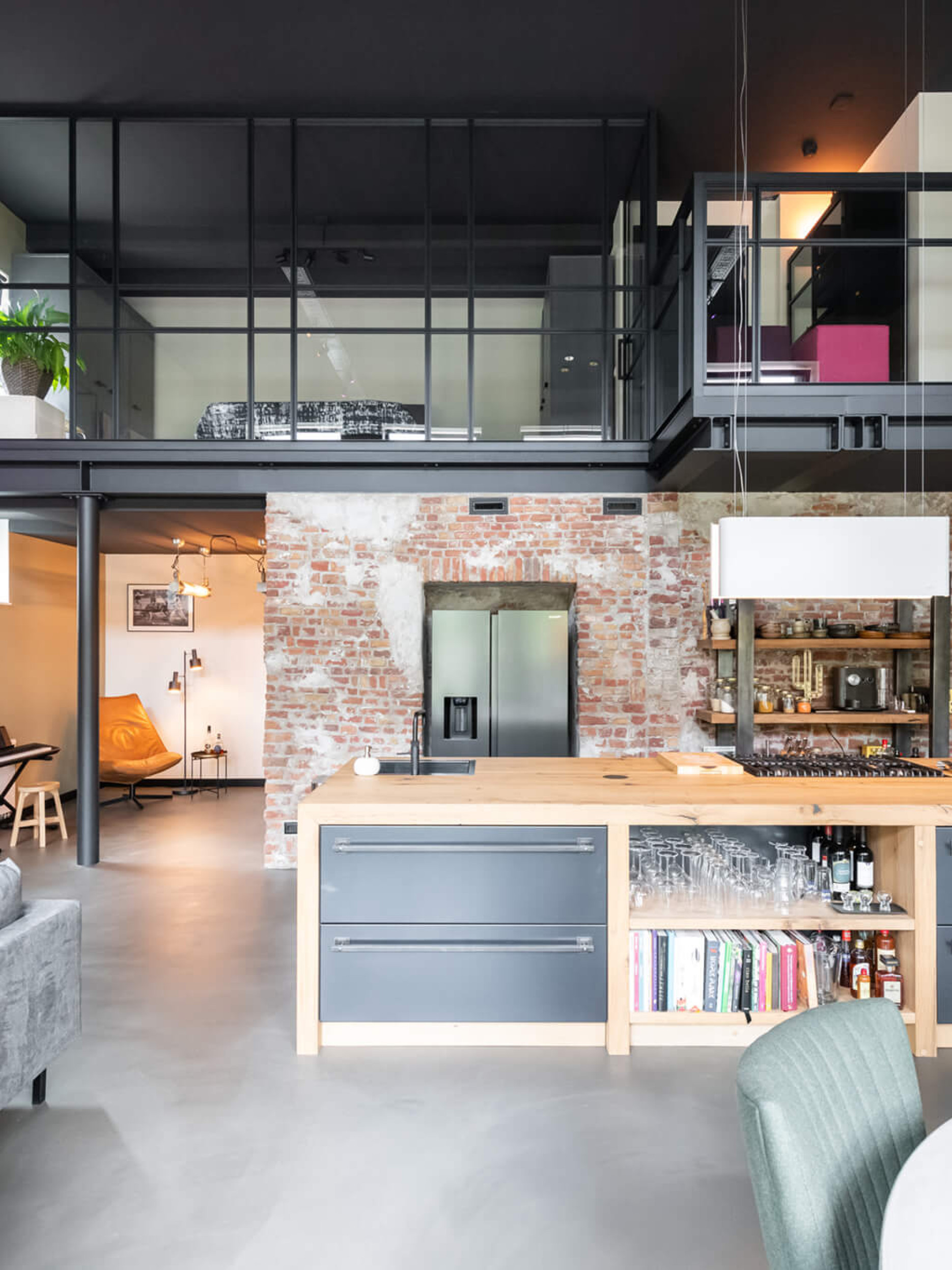 vide afsluiten glas wand gewoon gers