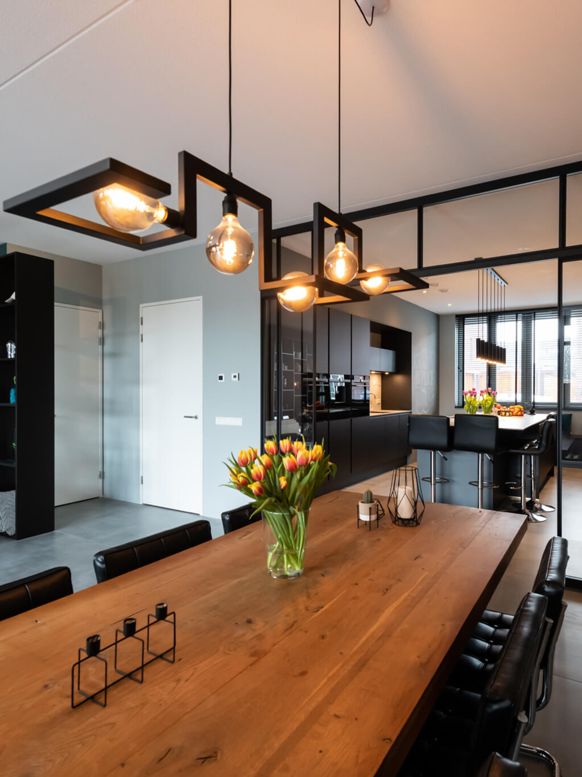 stalen wand glas GewoonGers keuken