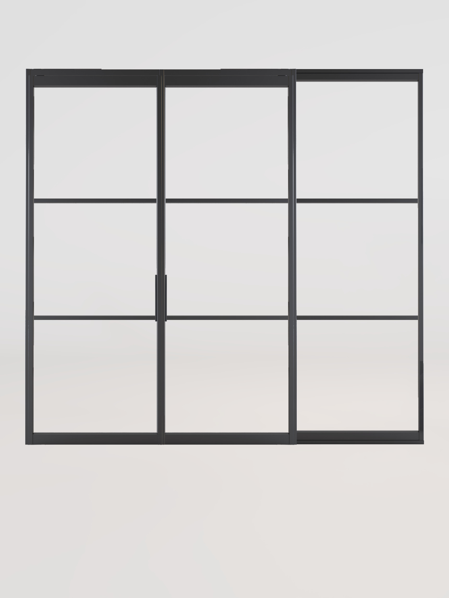 Dubbele scharnierdeur met wand van staal GewoonGers