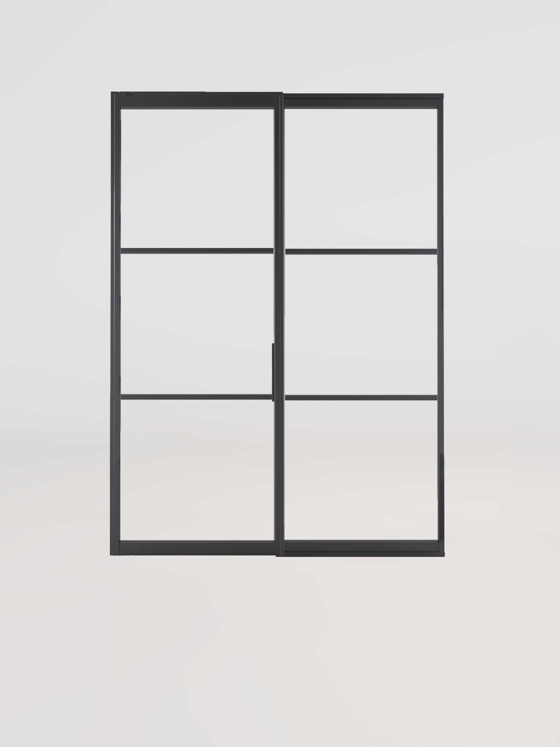 Stalen scharnierdeur met wand GewoonGers