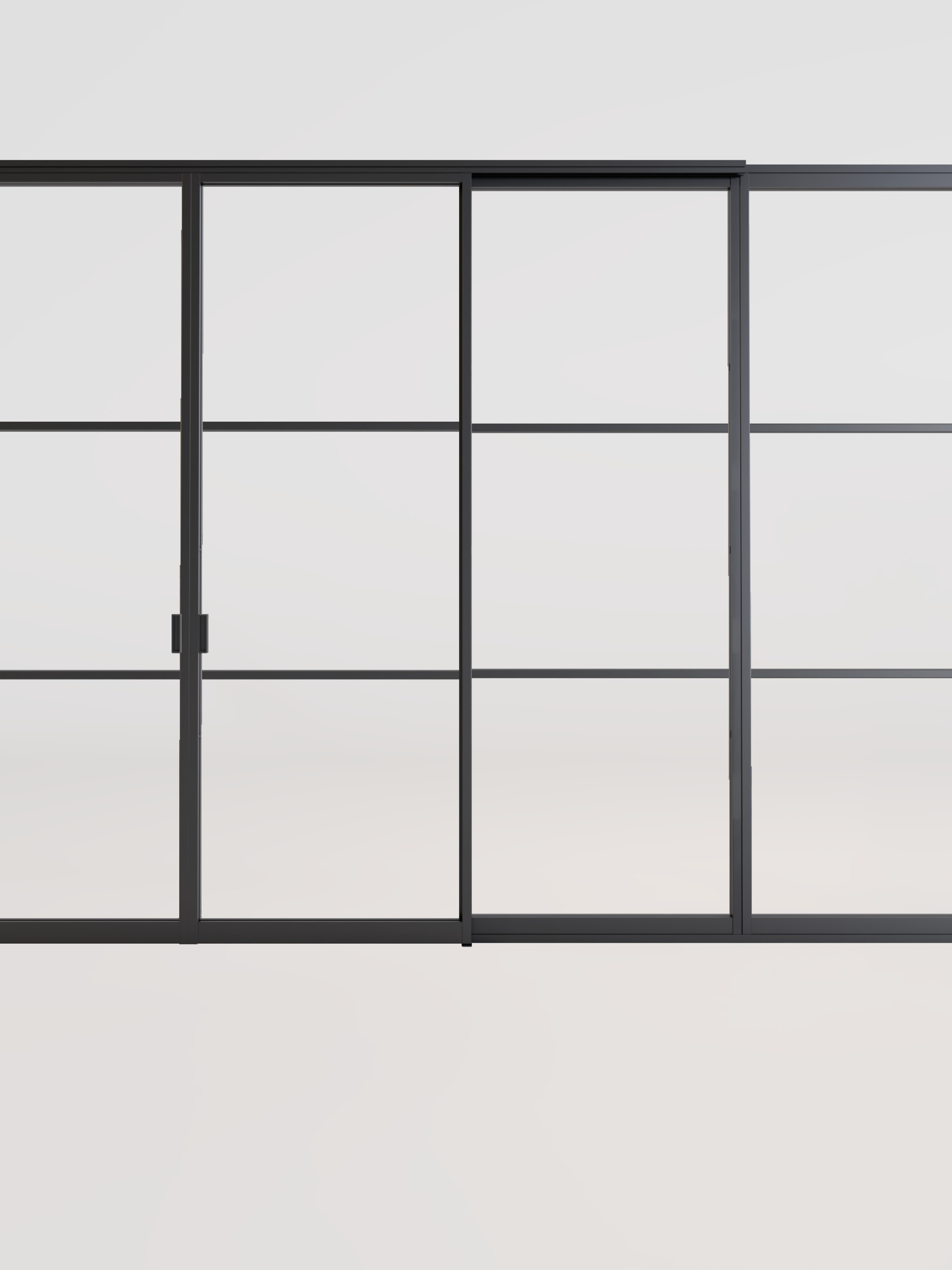 Dubbele schuifdeur van staal met dubbele wanden GewoonGers