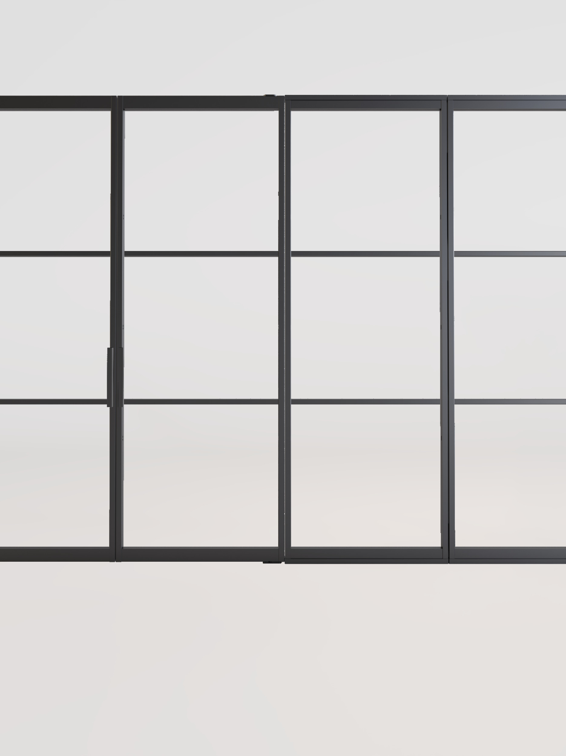 Dubbele taatsdeuren met wanden van staal GewoonGers