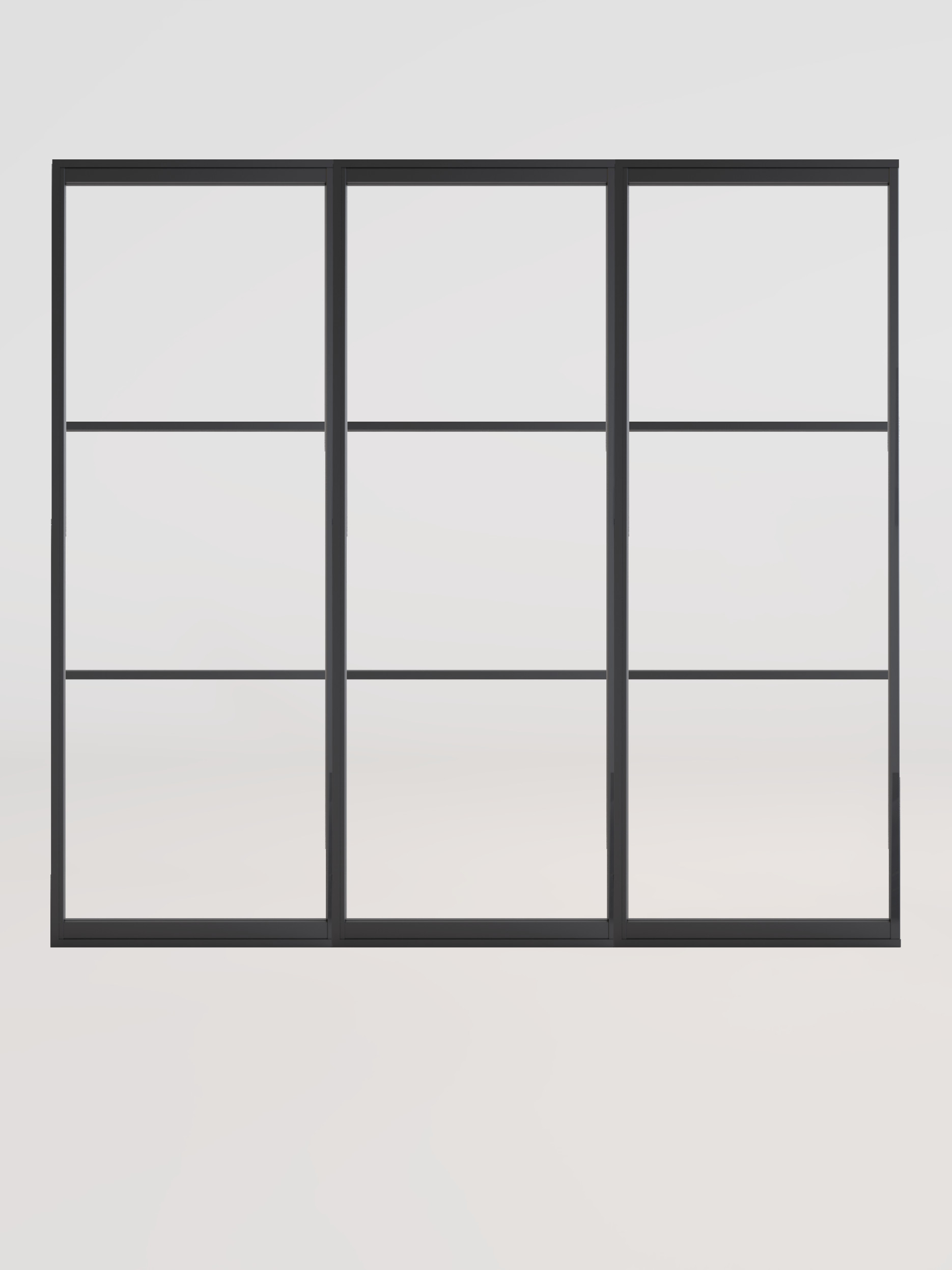 Stalen wandpaneel drievoudig GewoonGers roomdivider